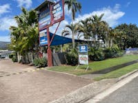 Tropical gardens by the pool and entrance