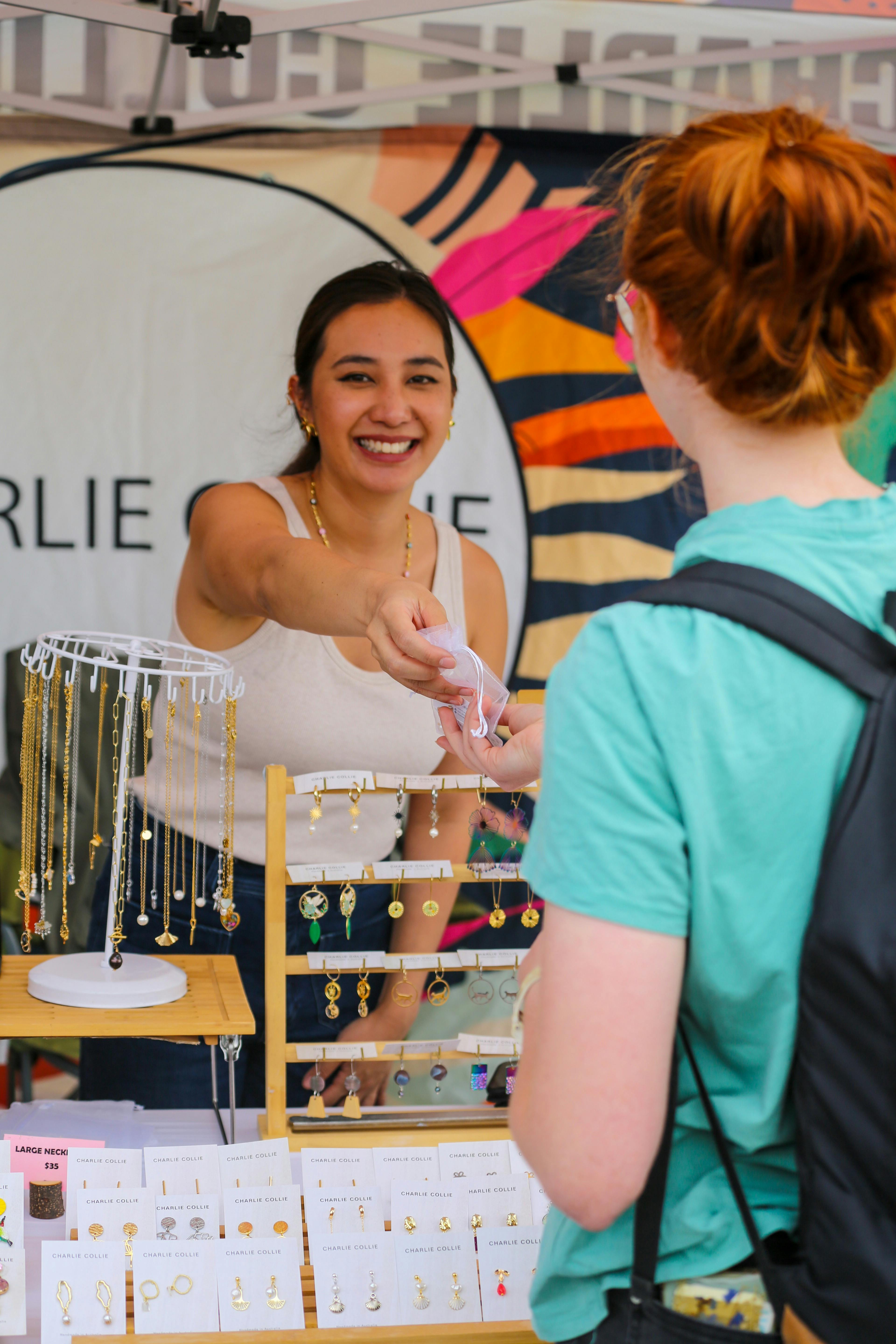 Gift shopping at The Little Burley Market