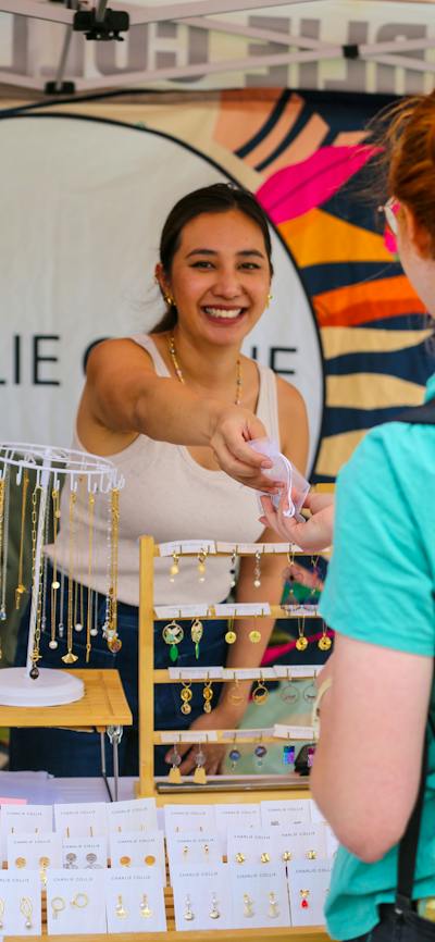 Gift shopping at The Little Burley Market