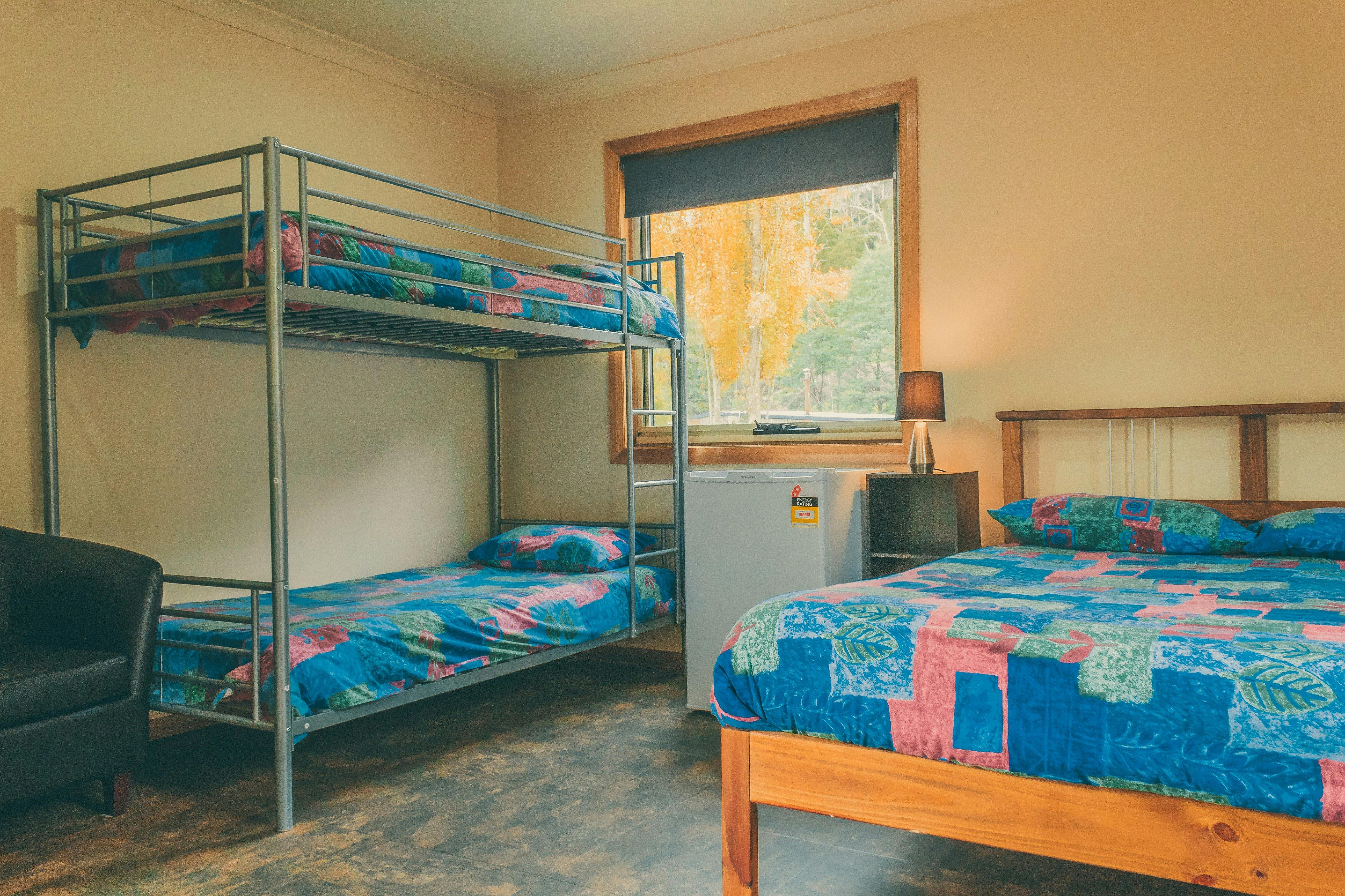 Family room sleeps 4 (utilises shared kitchen/bathroom amenities)