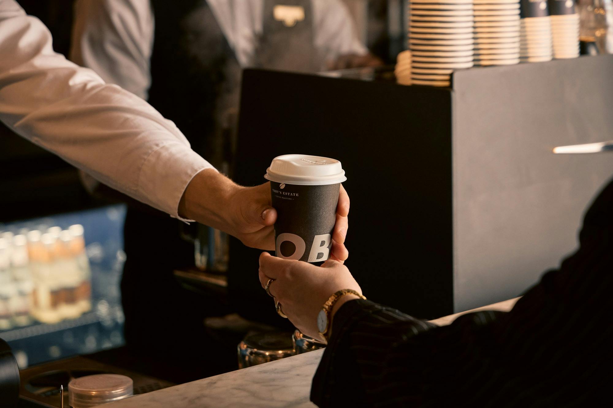 Deja Vu takeaway coffee