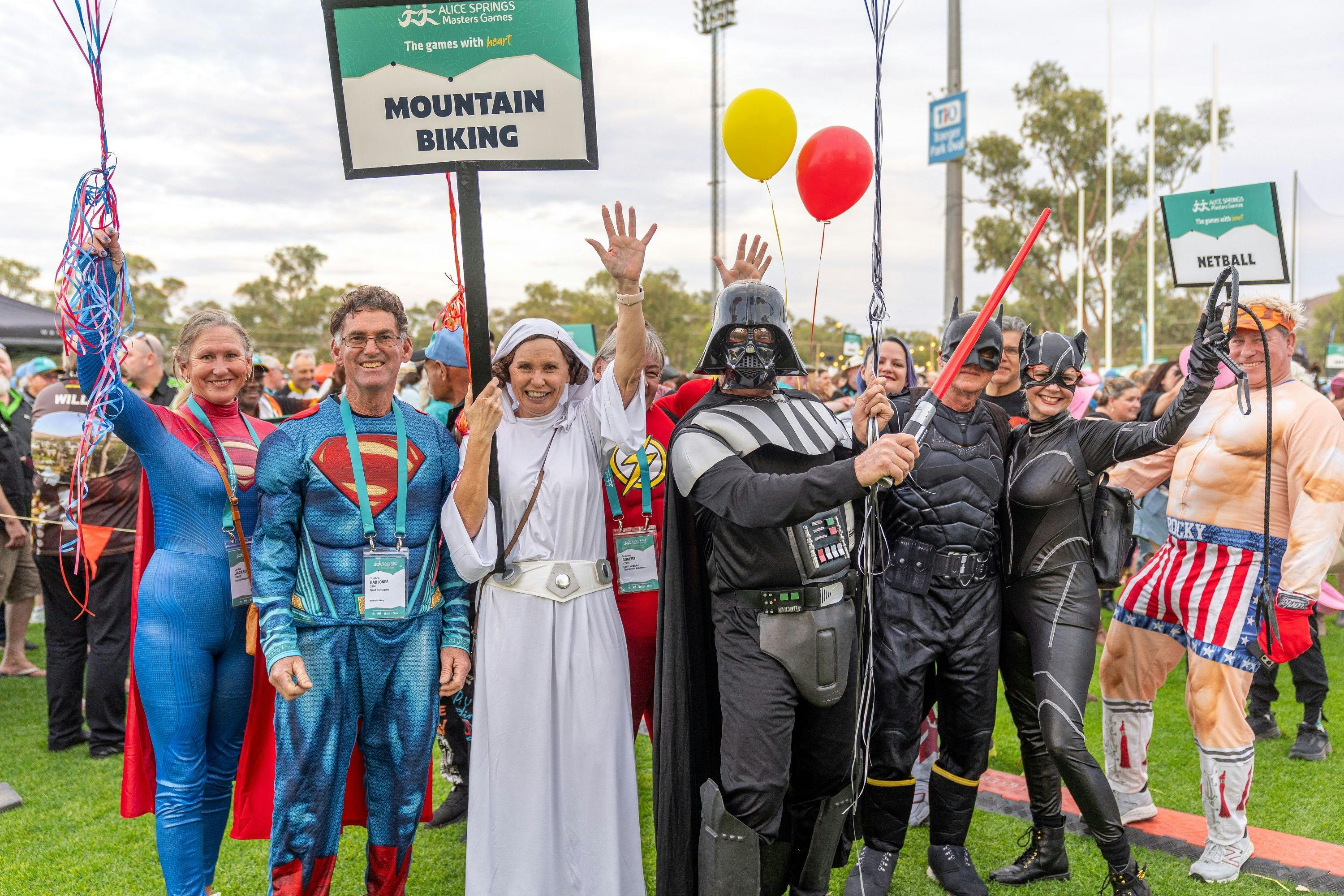 Various people dressed up at the opening ceremony