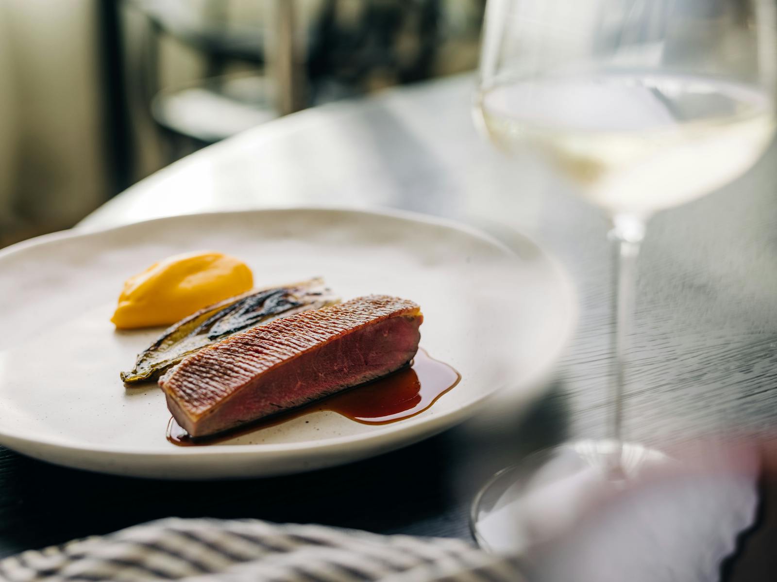 Duck for dinner and a glass of wine
