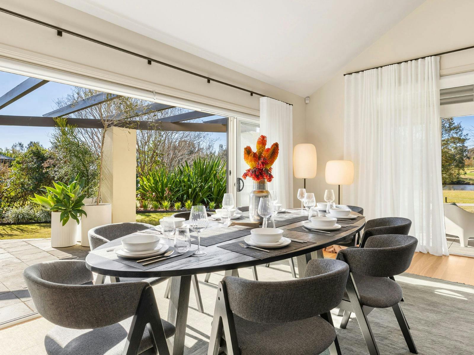 The Lake House dining area