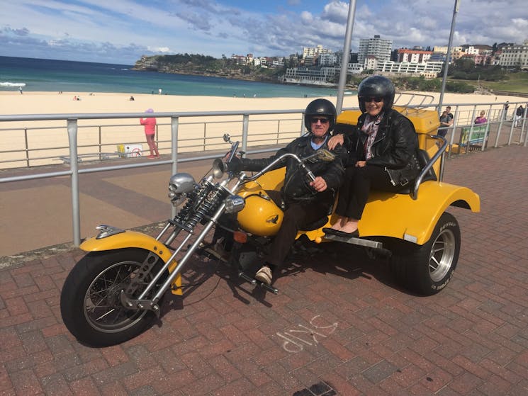 Harley trike tour, Bondi Sydney