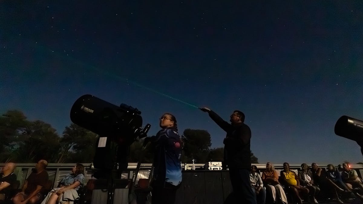 Guests enjoying the Outback Stargazing tour