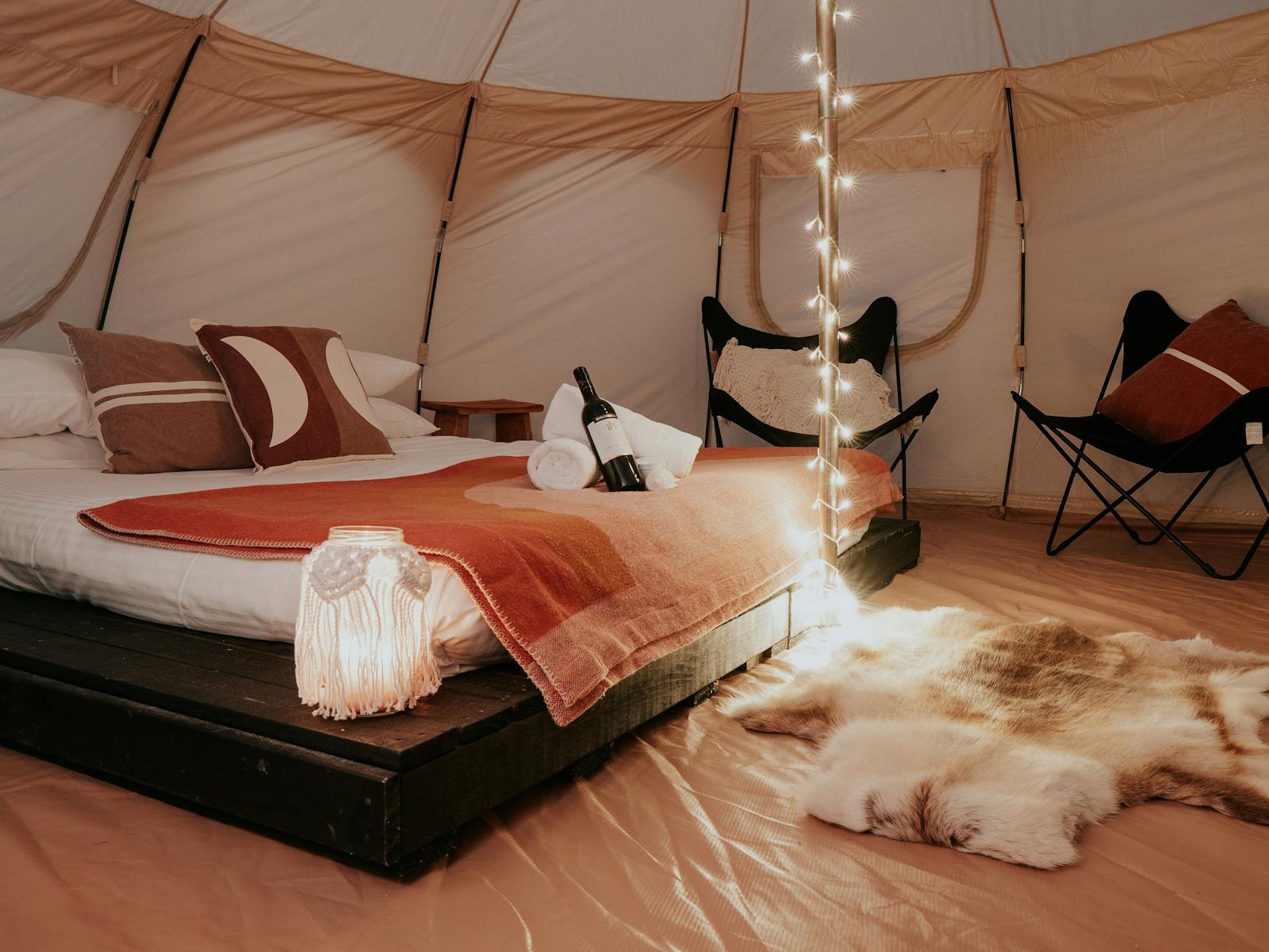 Glamping tent