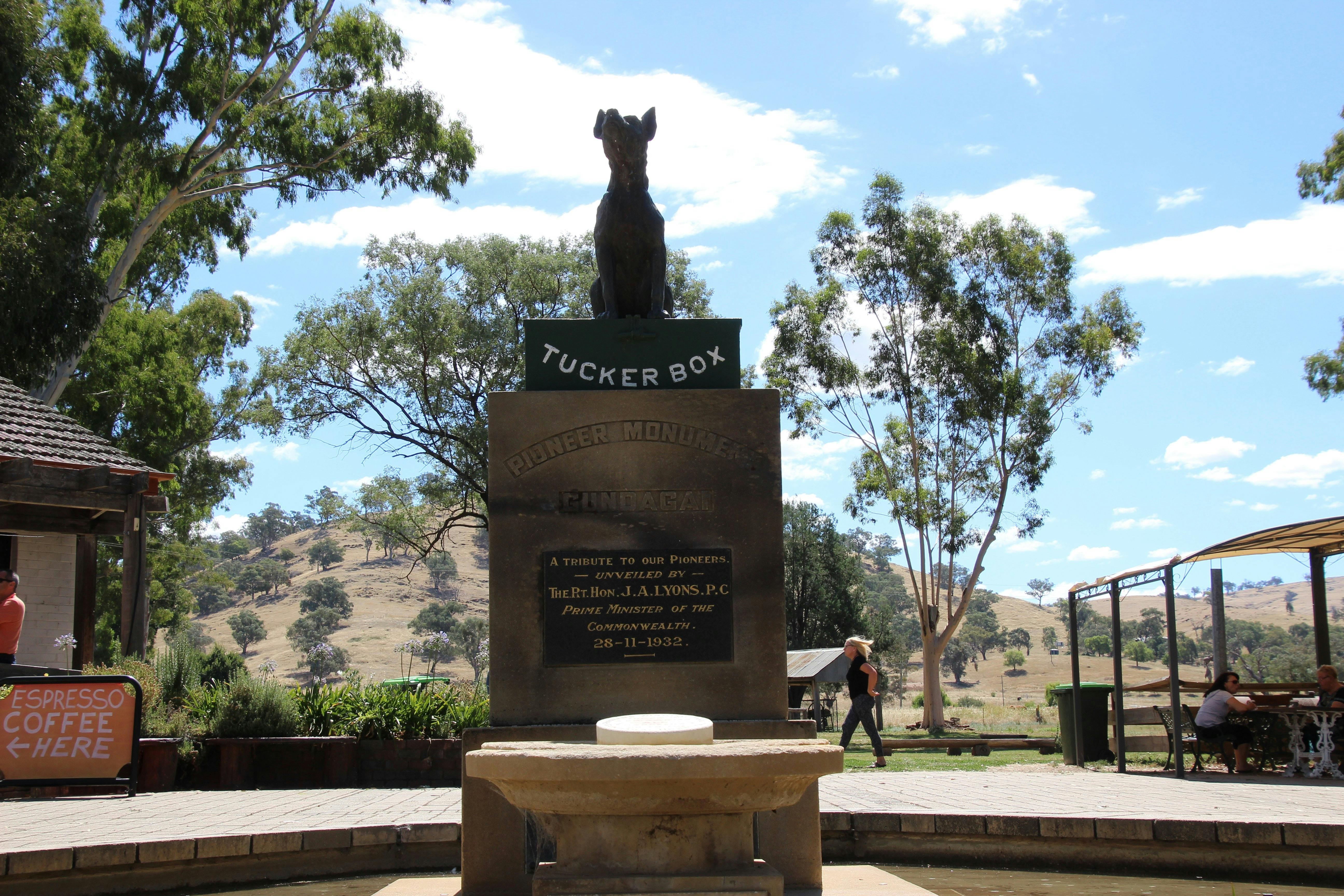 Dog on the Tucker Box