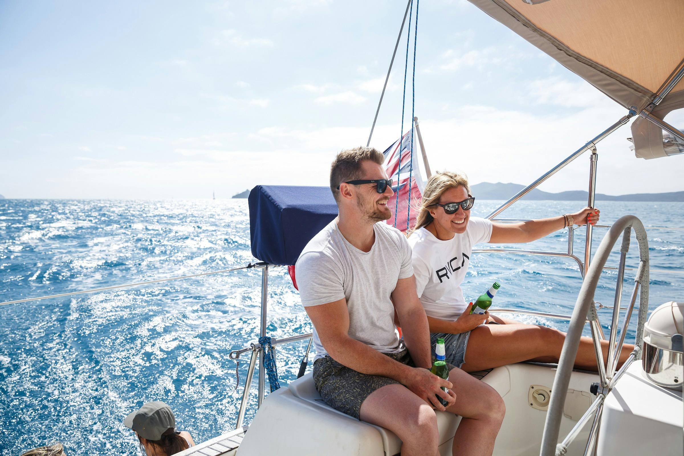 Couples sailing romantic