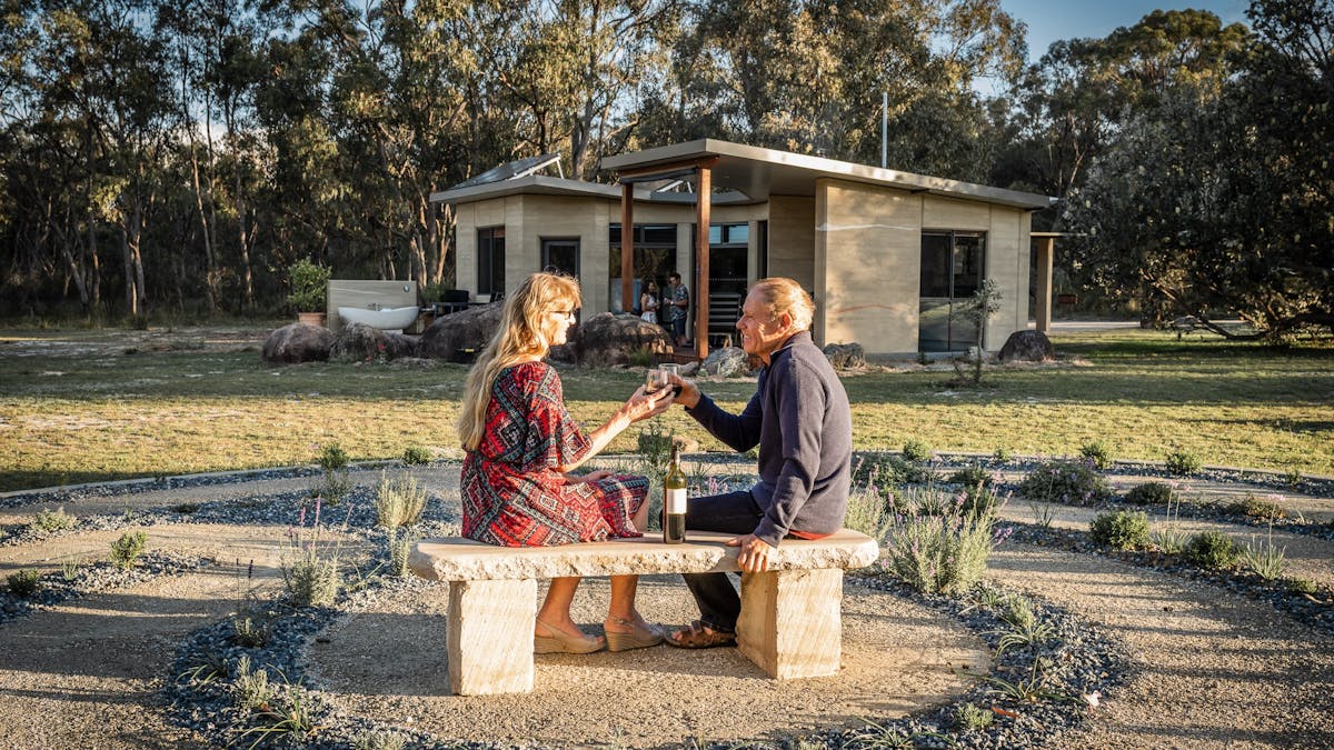 Earth & Soul Retreat: Share that special moment & serenity at the Soul Cabin’s Angel Wings Labyrinth