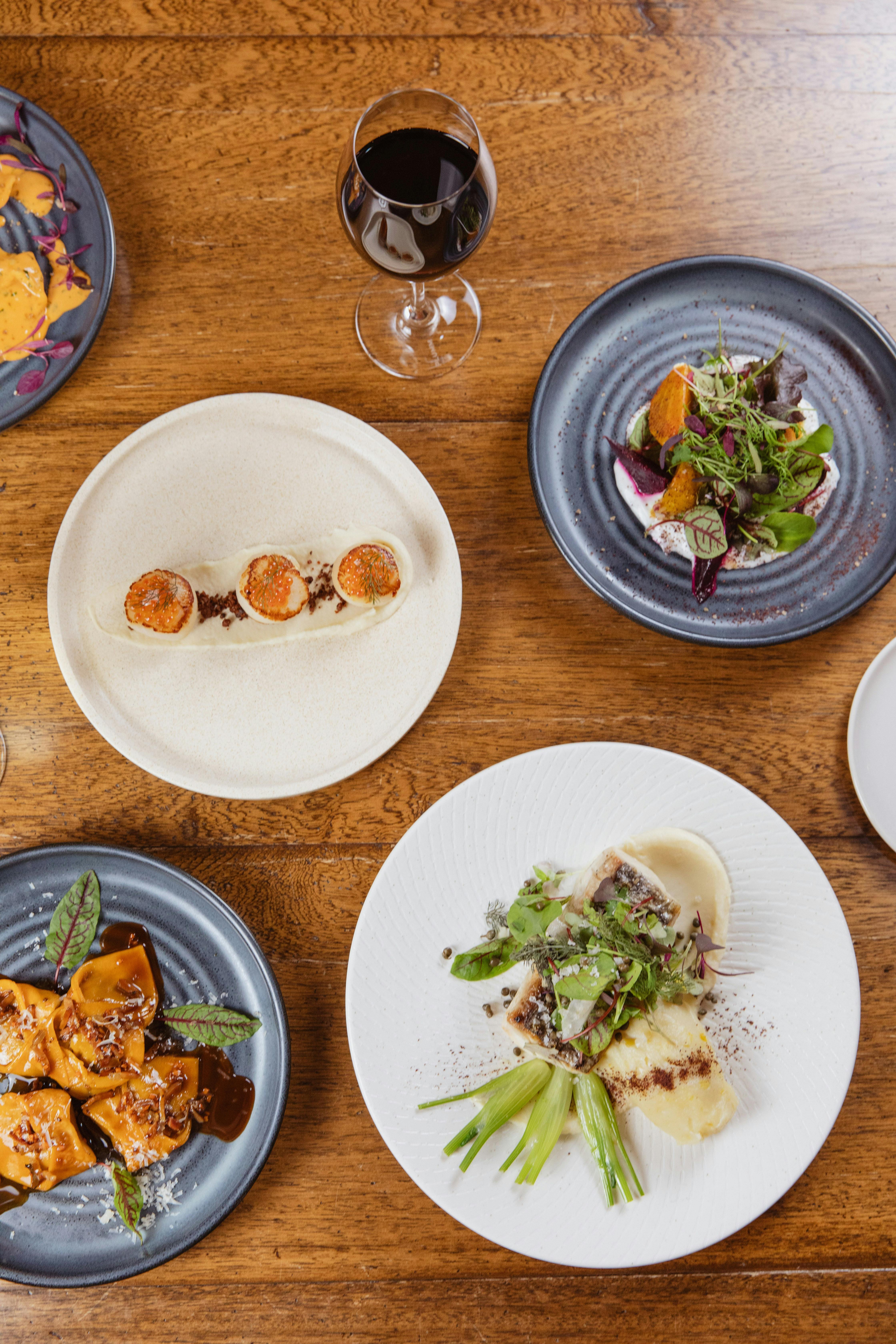 ホタテのソテー＋ビーツのサラダ