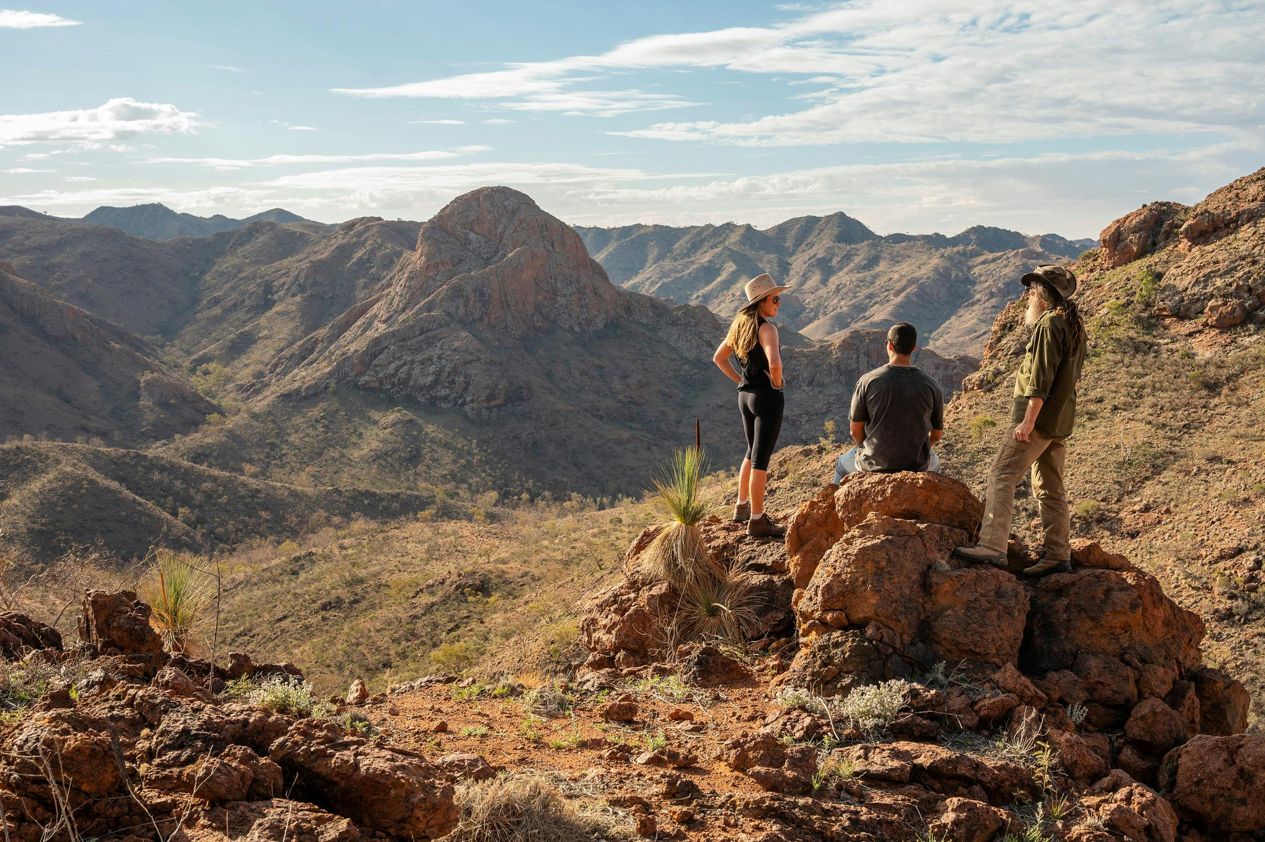 Enjoying a walk at Arkaroola in the Flinders Ranges