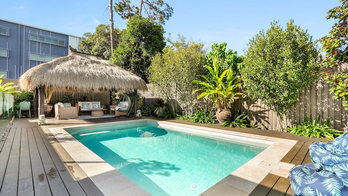 Pool and cabana area