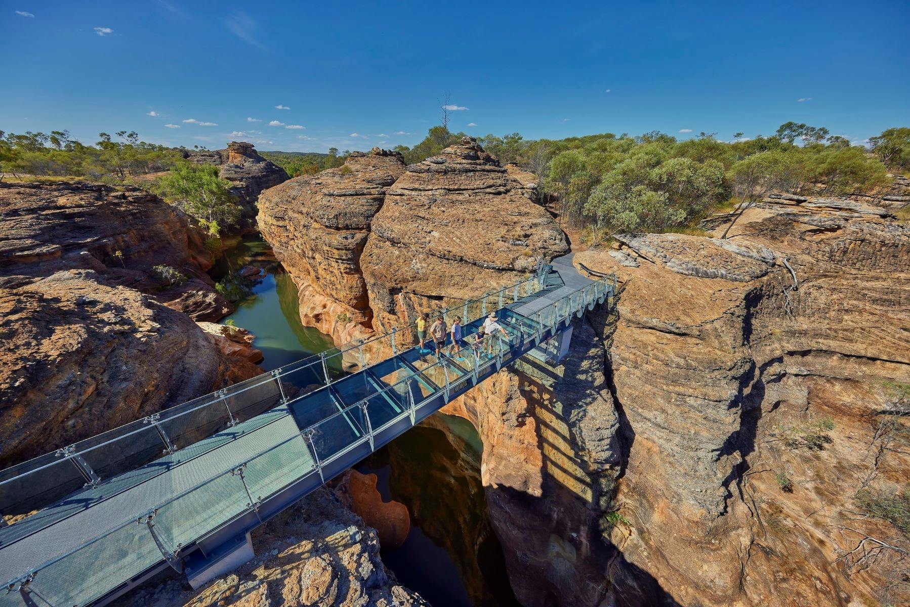 Glass bridge at Cobbold Gorge