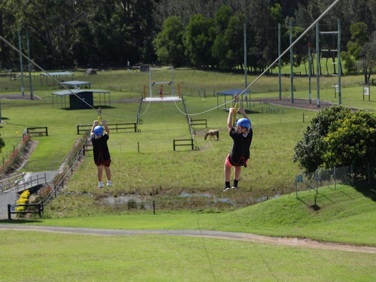 Flying fox activity for your school camp or activity day