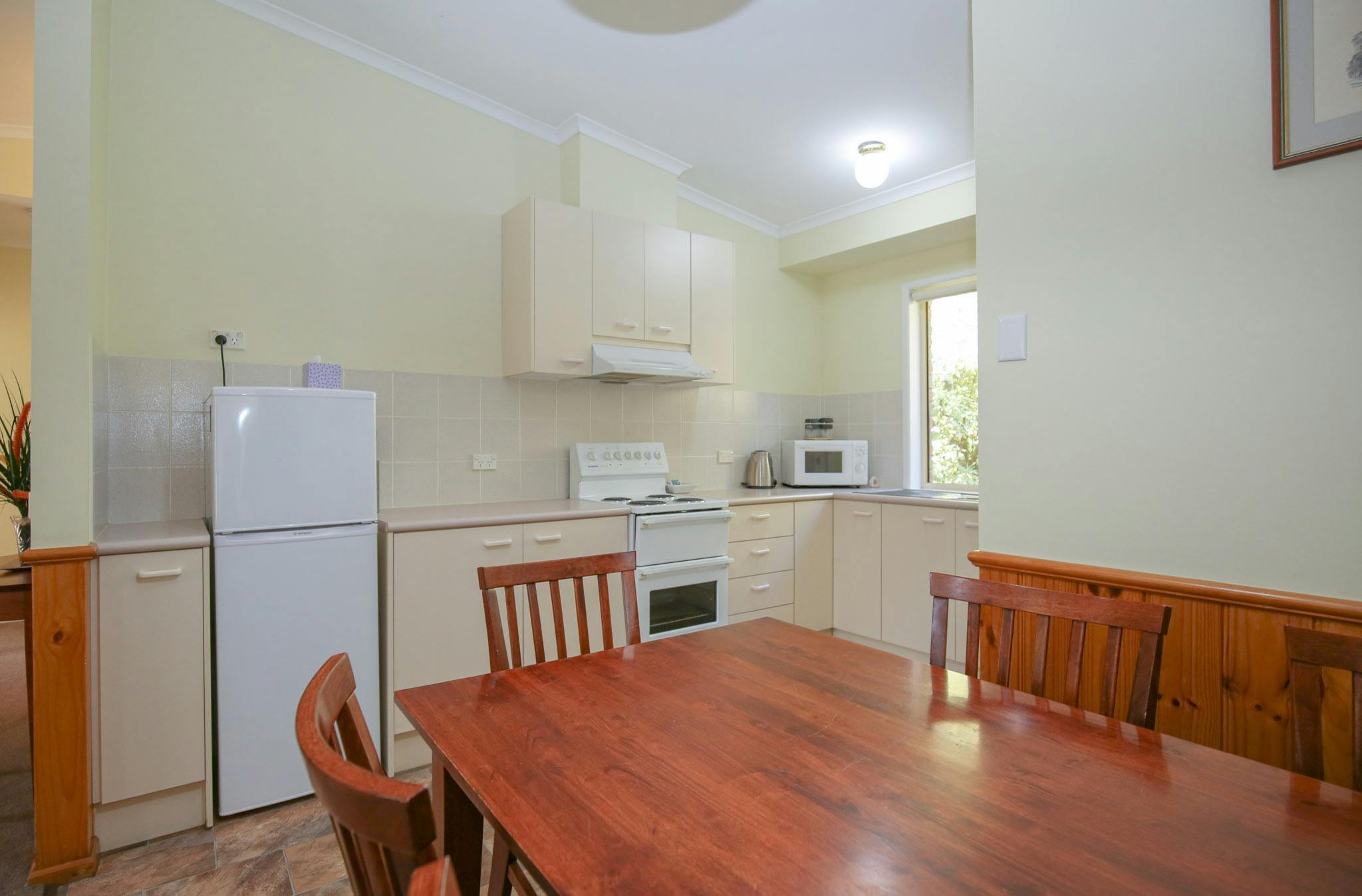 Dining and Kitchen at Silver Birches Unit 10