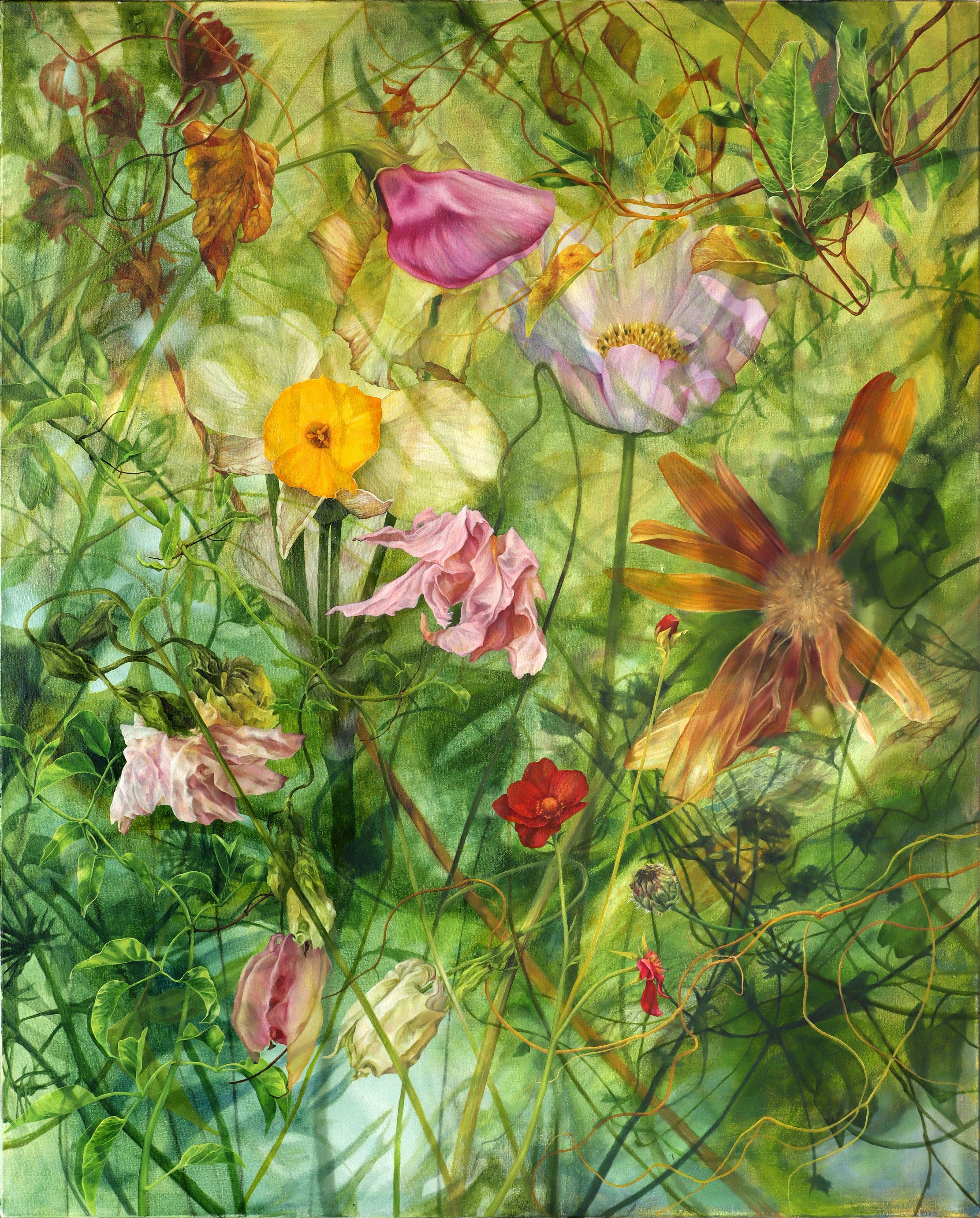 Billy Bramble by Maggie May Jeffries, botanical oil painting