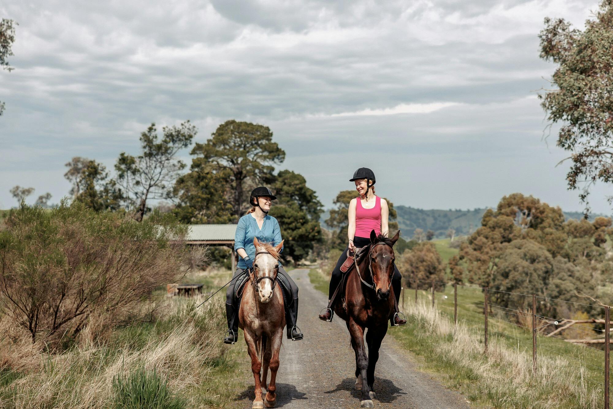 Horse riding on the Great Victorian Rail Trail
