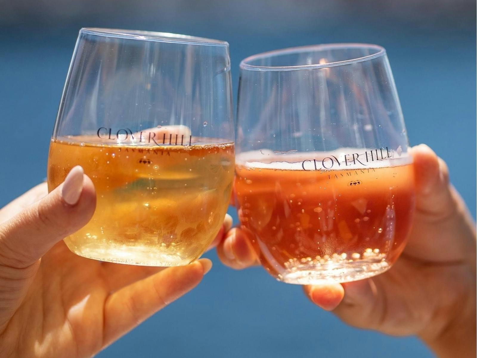 Cheers! Summer days on the waterfront call for Tasmanian Sparkling from Clover Hill.