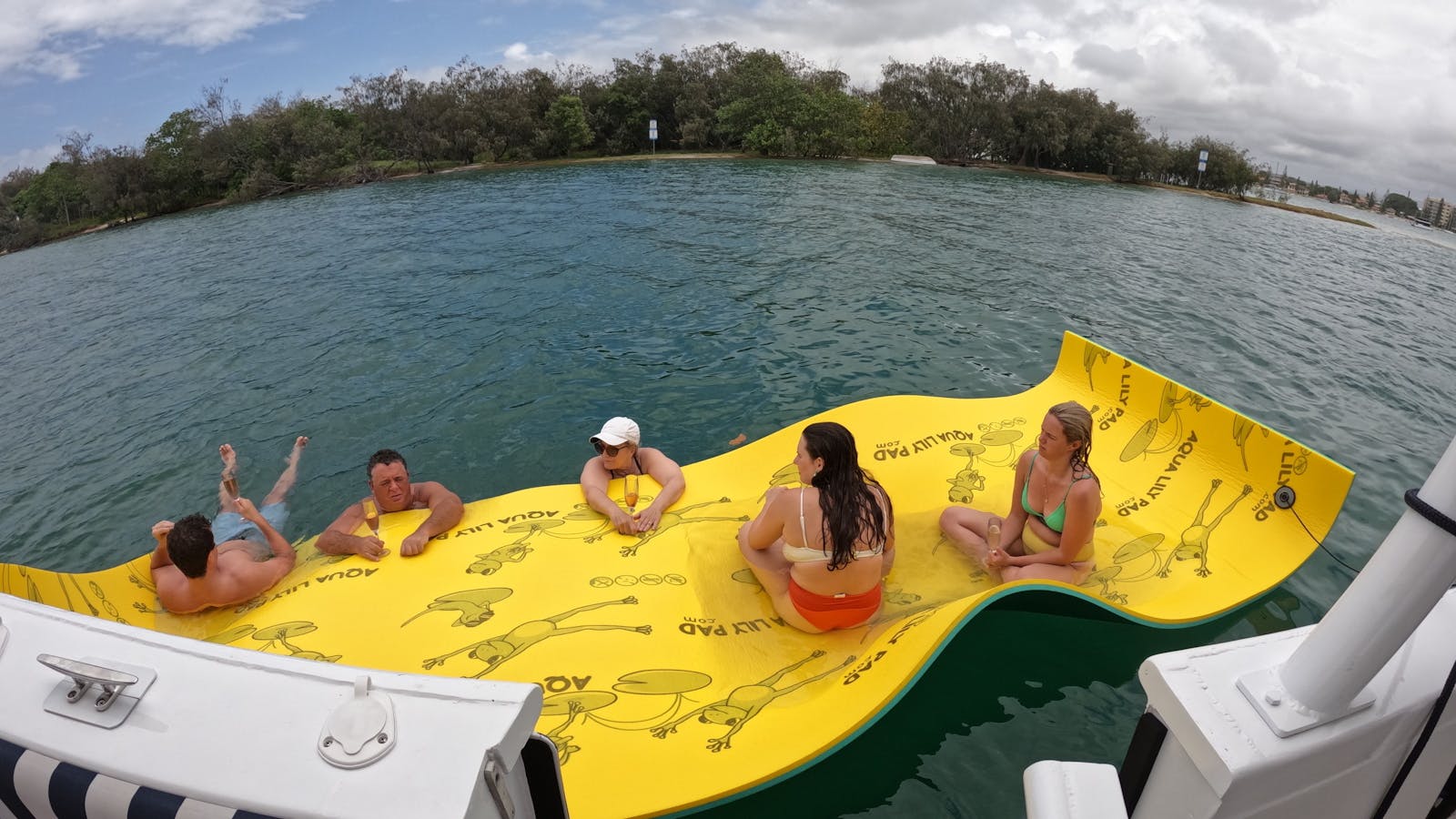 Floating Mat with Day Out on the Water Charter