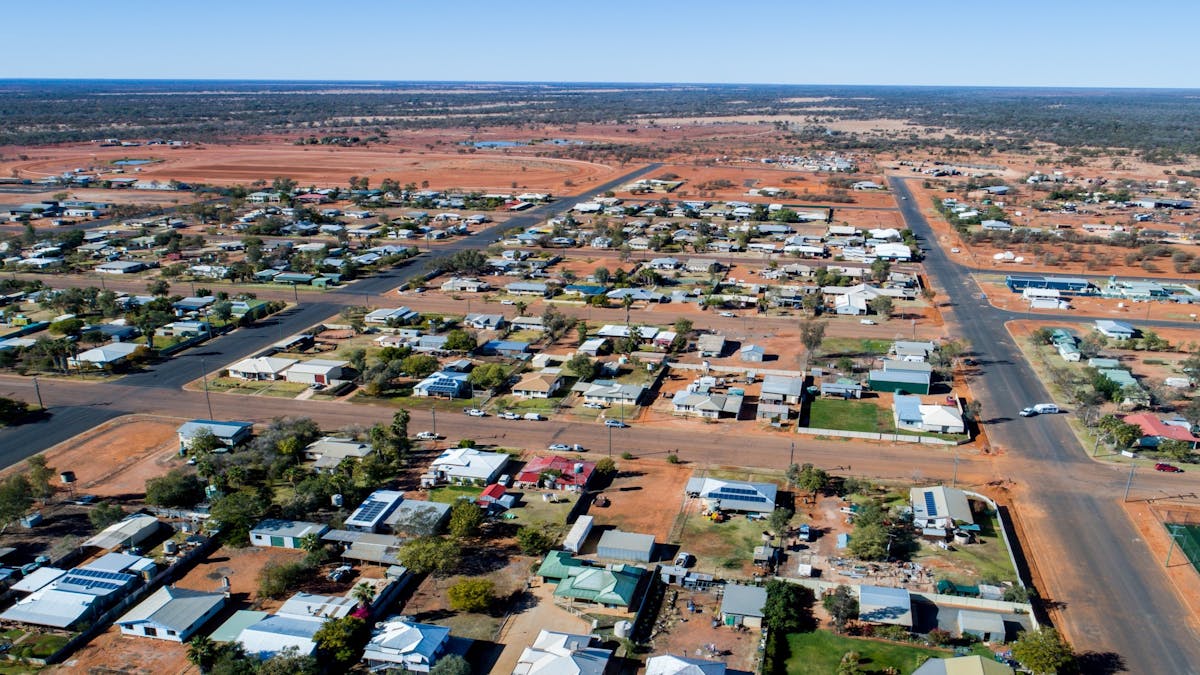 Town Aerial shot