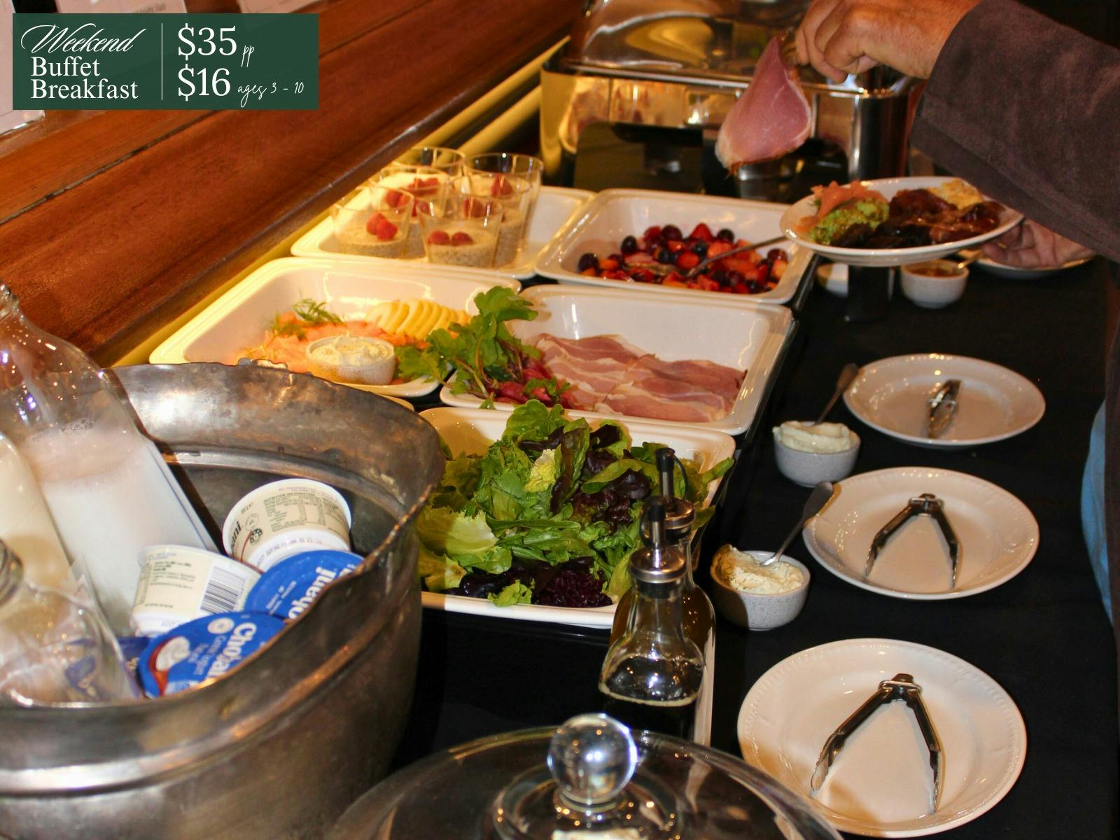 Weekend Buffet Breakfast $35pp