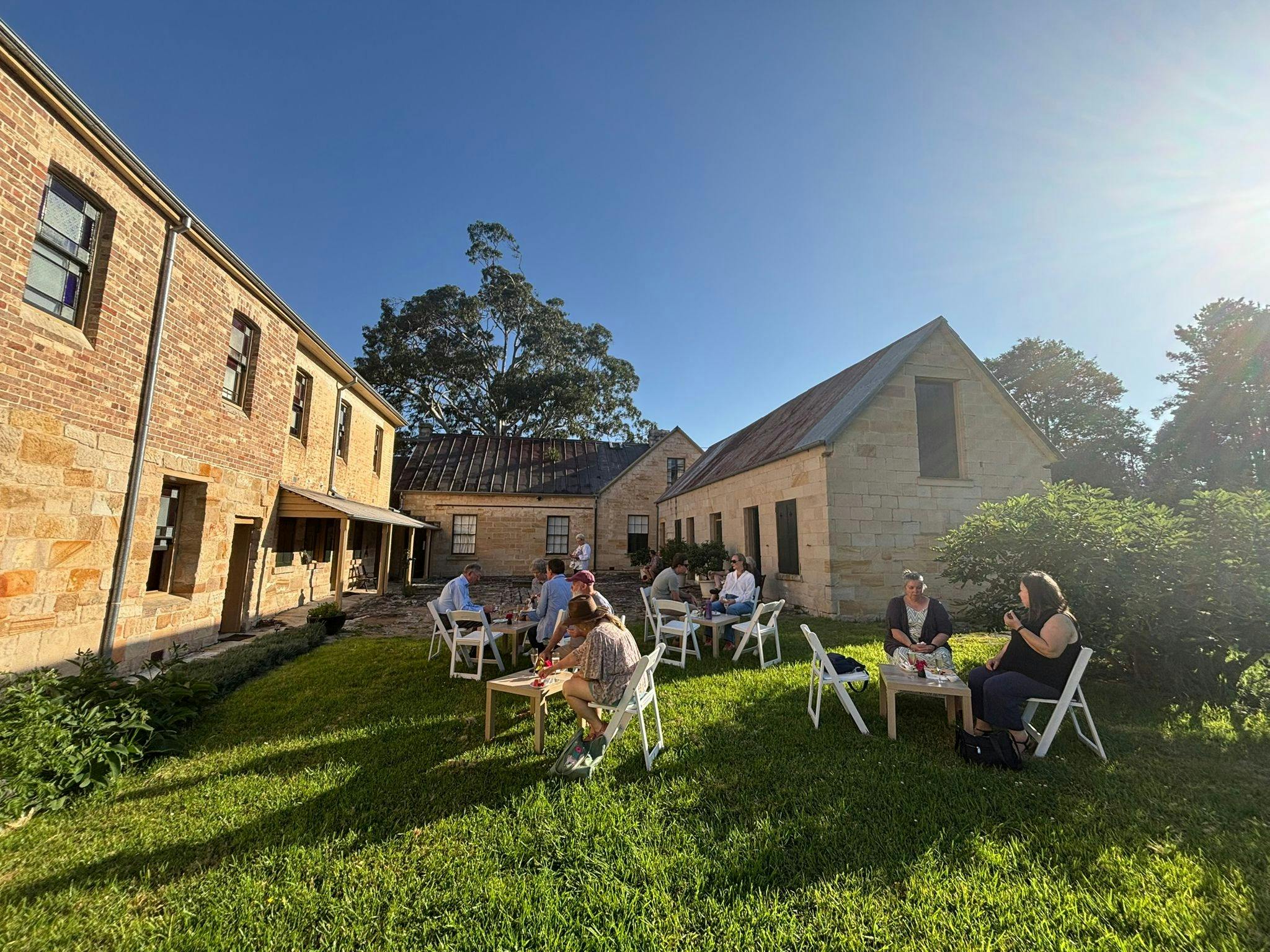 Rear courtyard