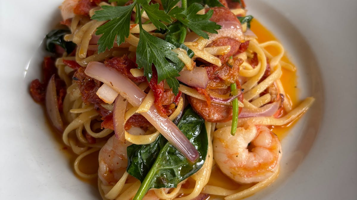 Chilli Prawn Linguine
