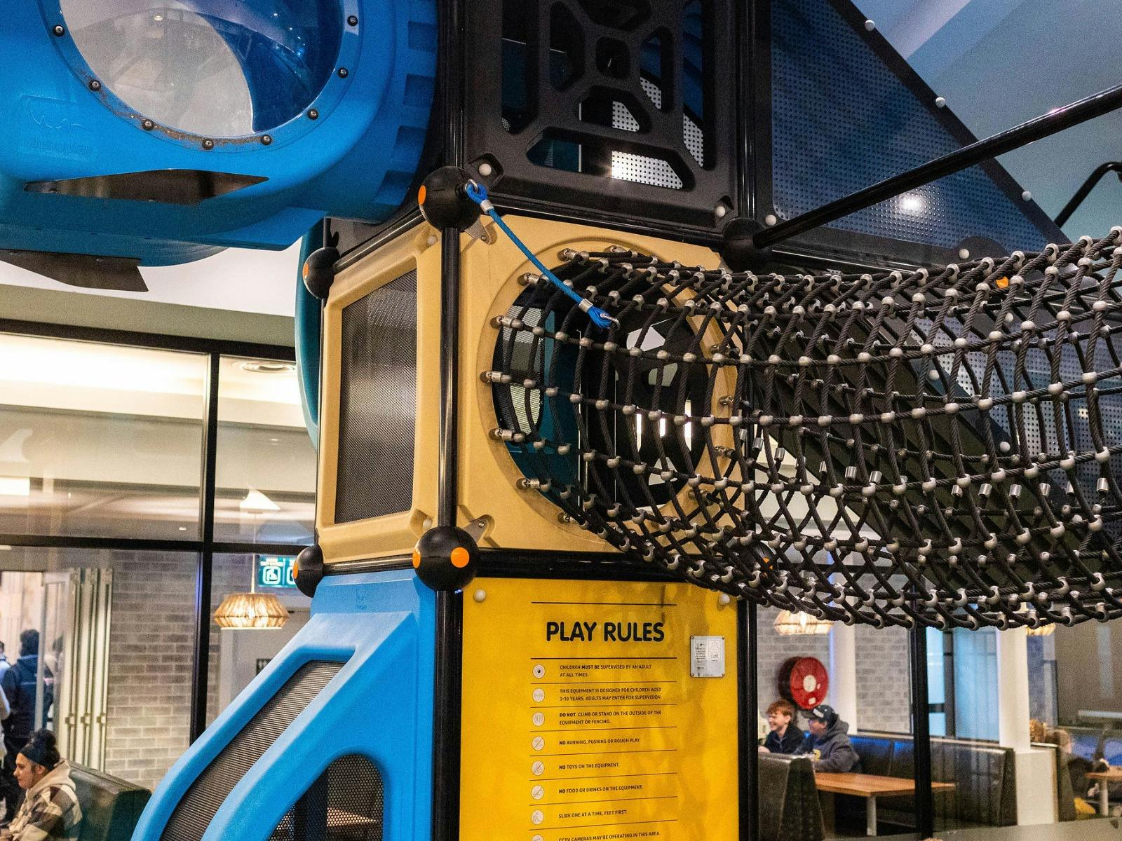 playground rope tunnel