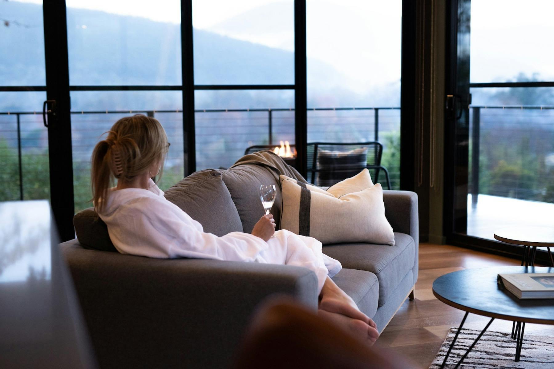 living area the view bright