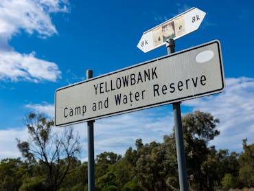 Sign for Yellowbank Reserve