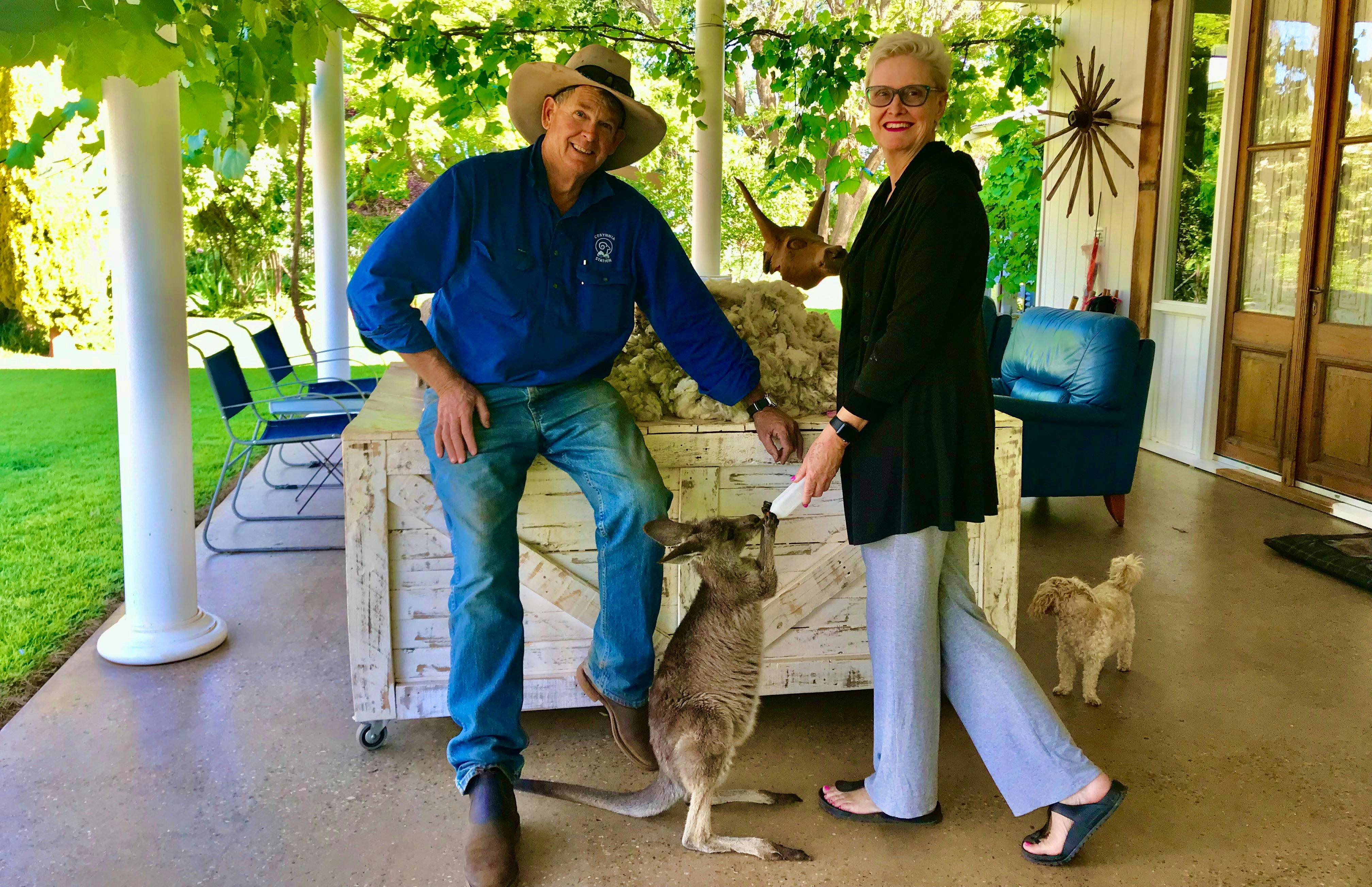 Friendly and interesting hosts and property owners - Bruce and Julie Armstrong