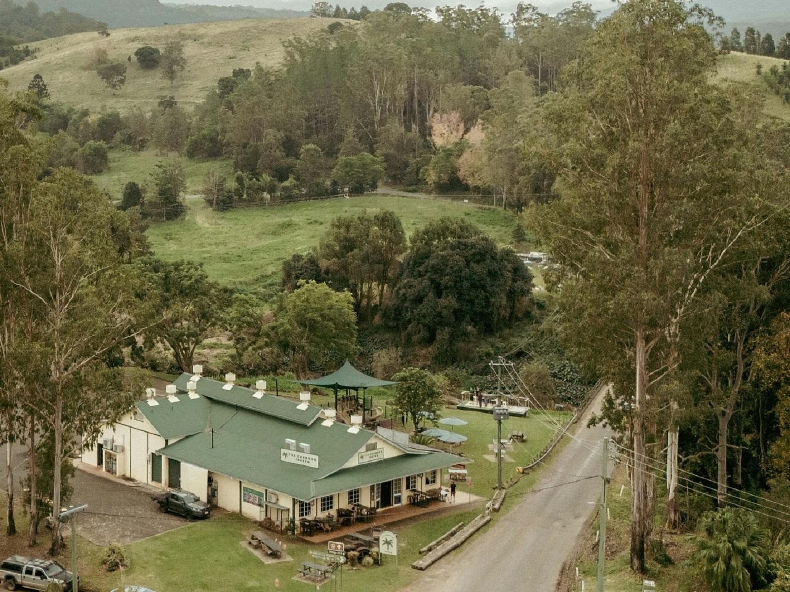 Aerial photo of The Channon Tavern