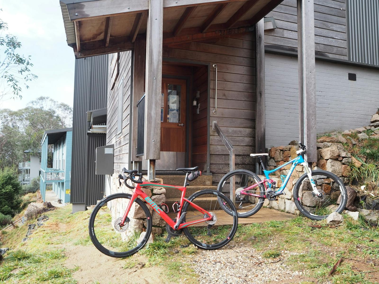 Bikes at the front door