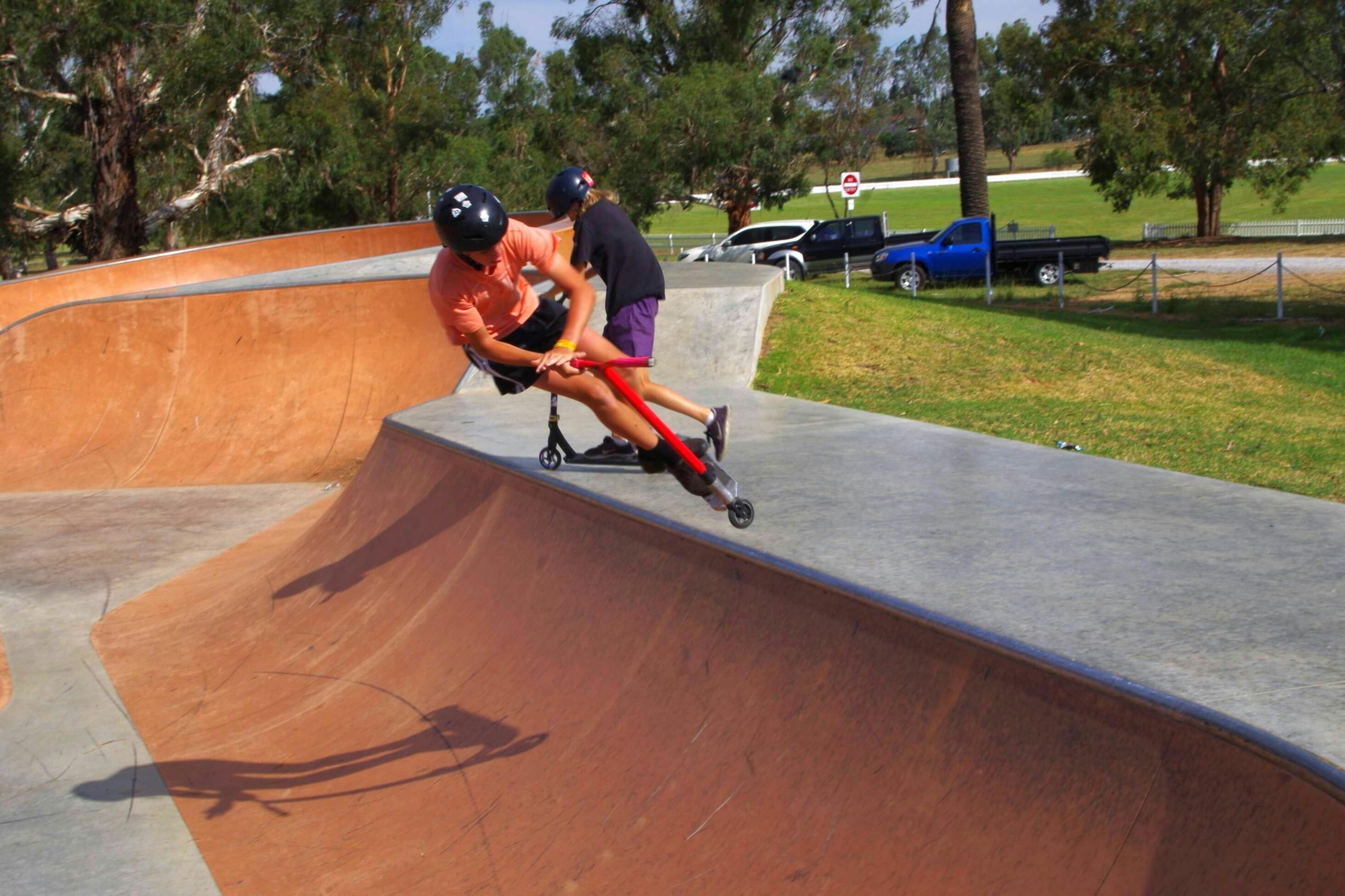 Kids at the skate park