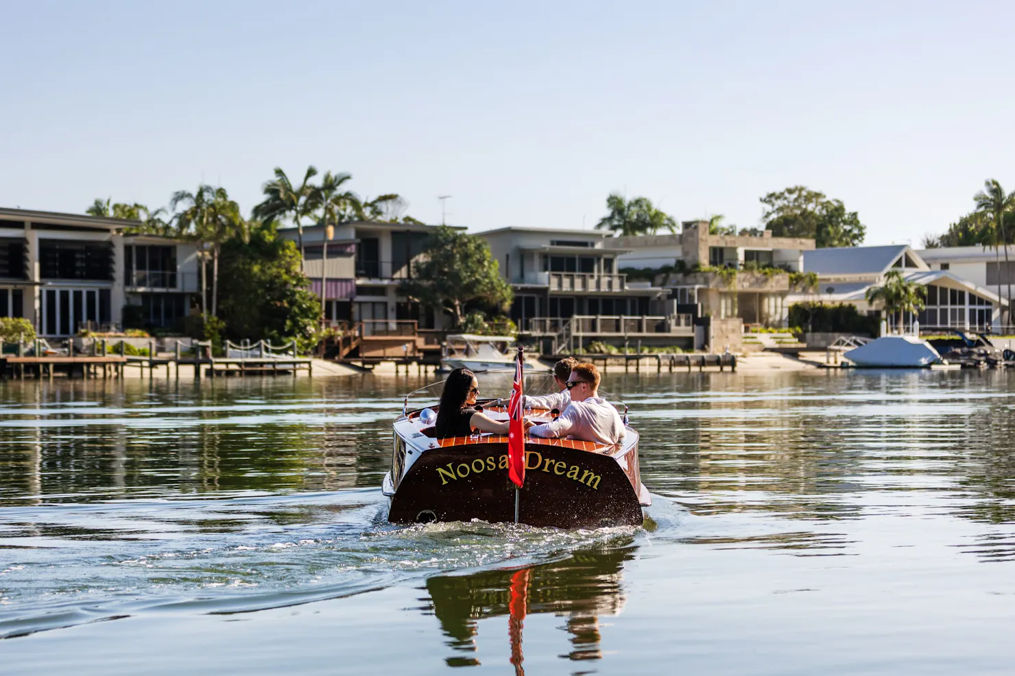 Back shot of boat