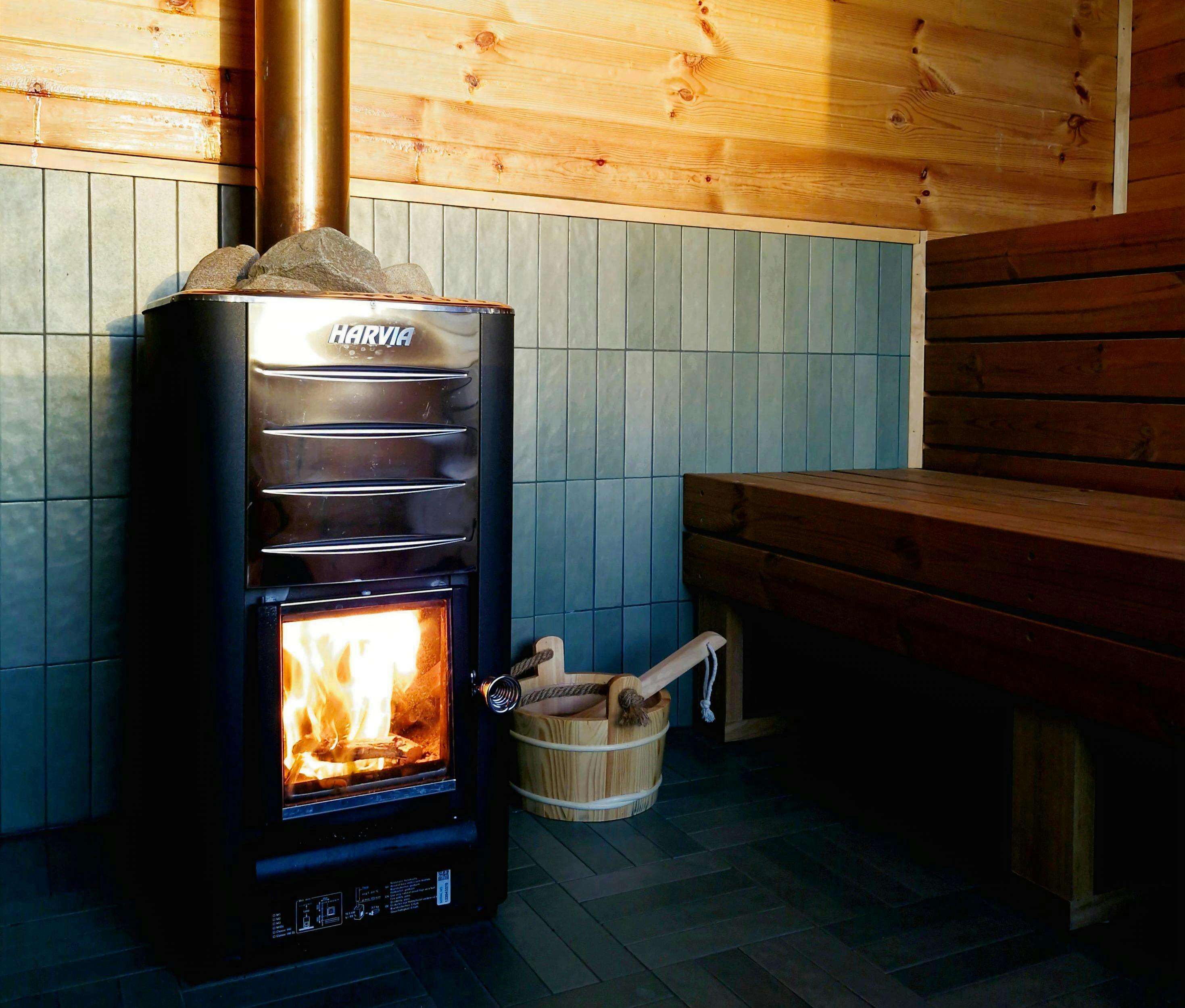 Sauna wood fired heater