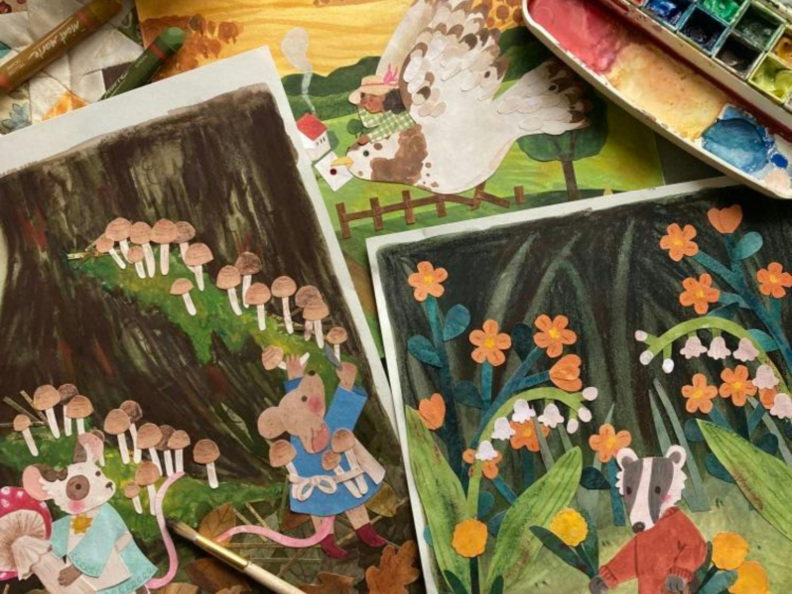 Colourful illustrations by the artist Gemma Kirschner
