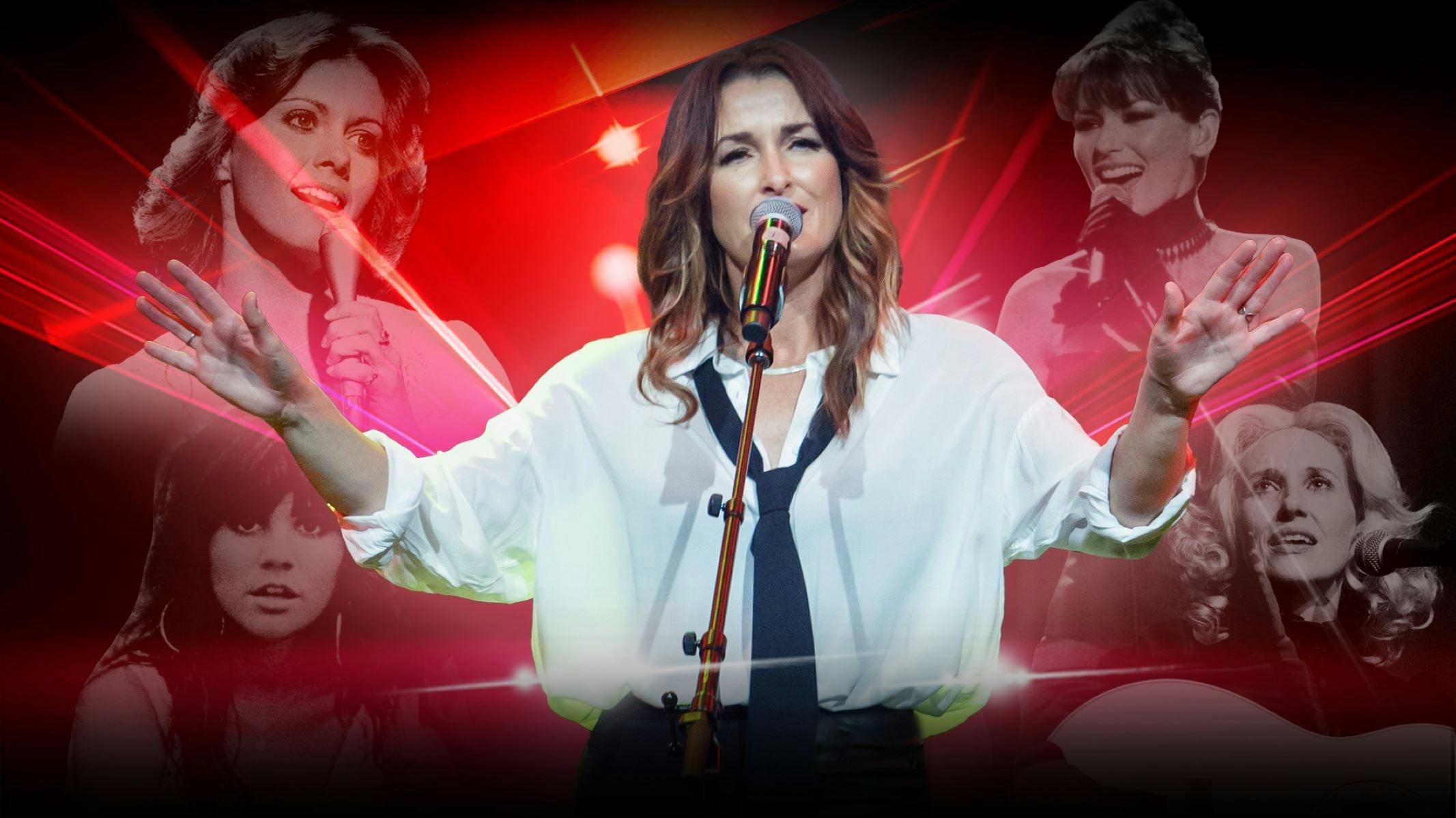 Amber Joy Poulton singing with Shania Twain, Olivia Newton-John, Linda Ronstadt and Tammy Wynette