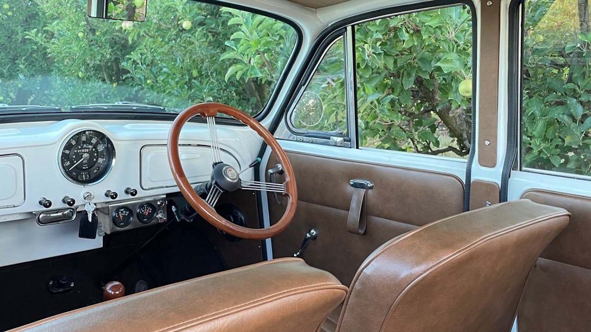 Vintage car interior