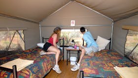 Twin share original camping at Yulara