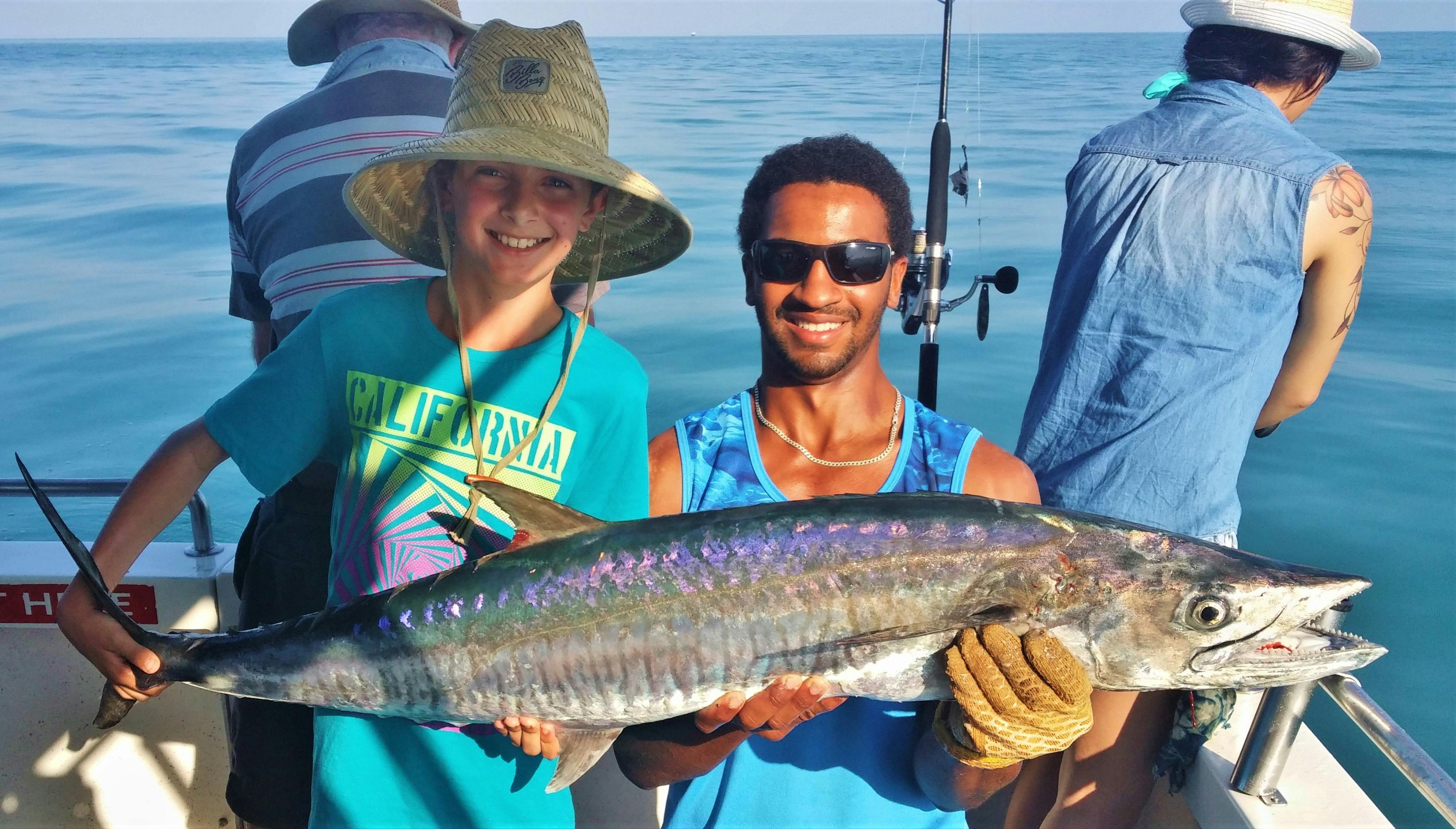 Healthy Spanish Mackerel caught on one of our One Day Charters