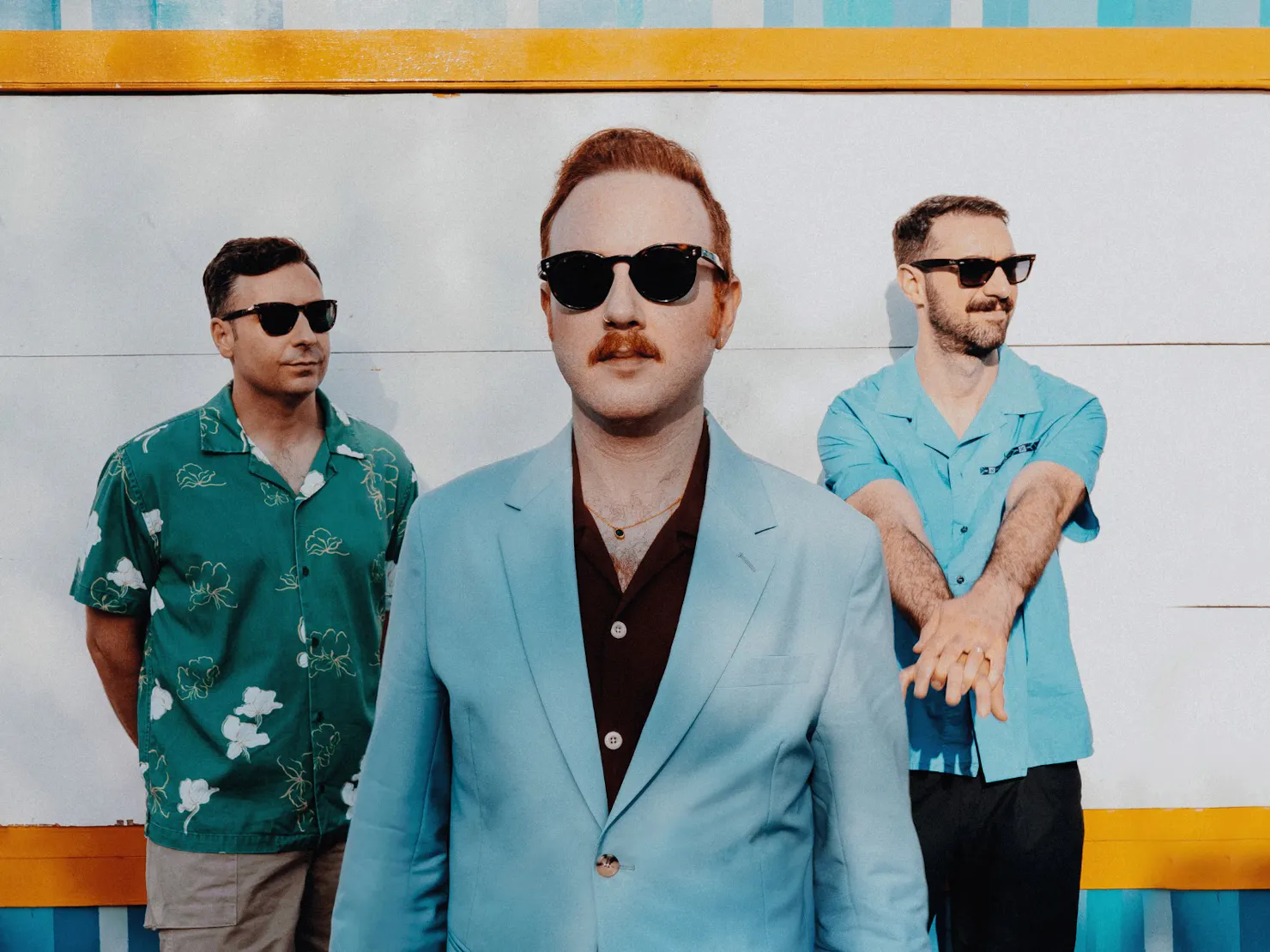 The three band member of Two Door Cinema Club.