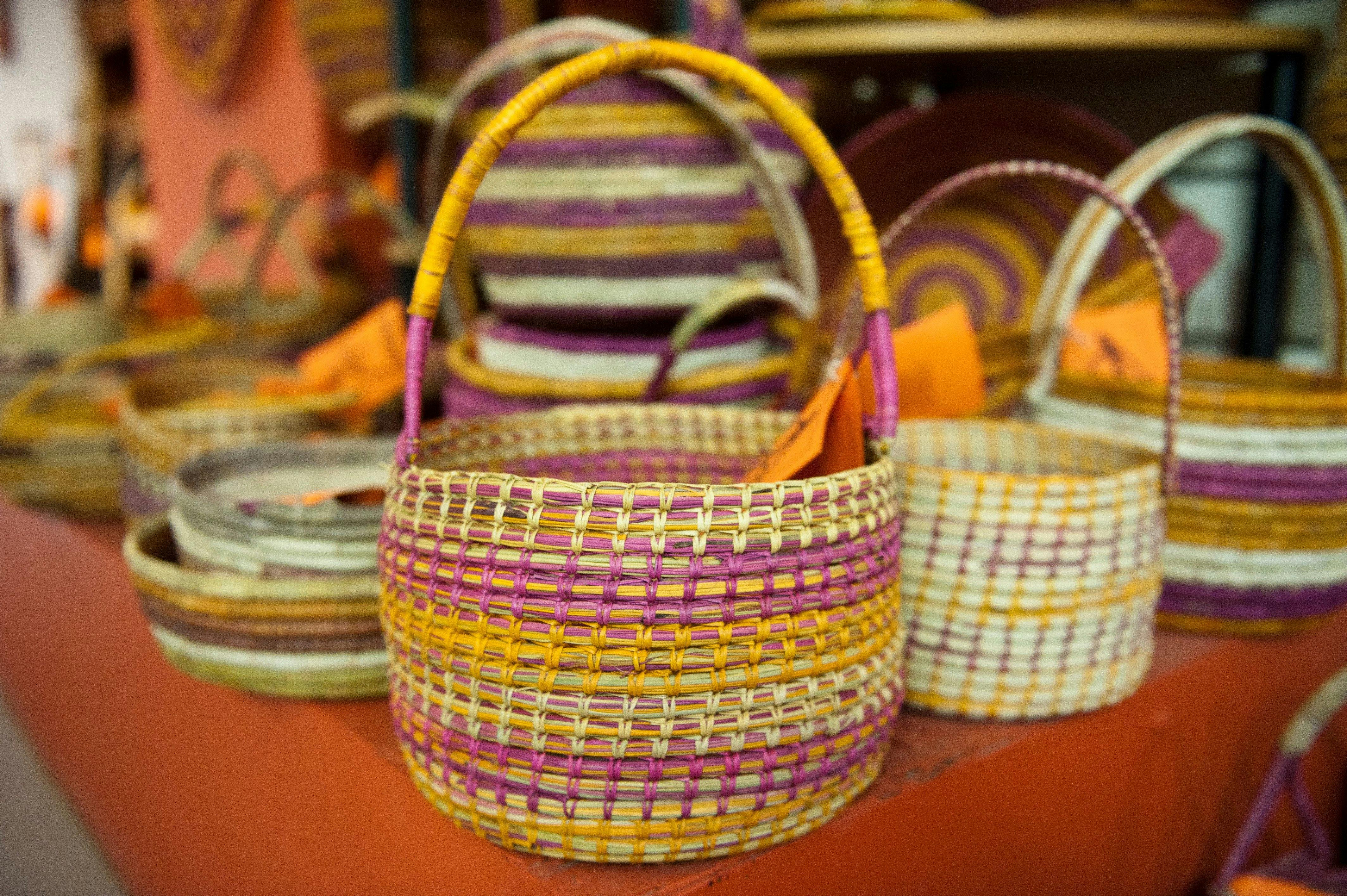 Pandanus woven basket
