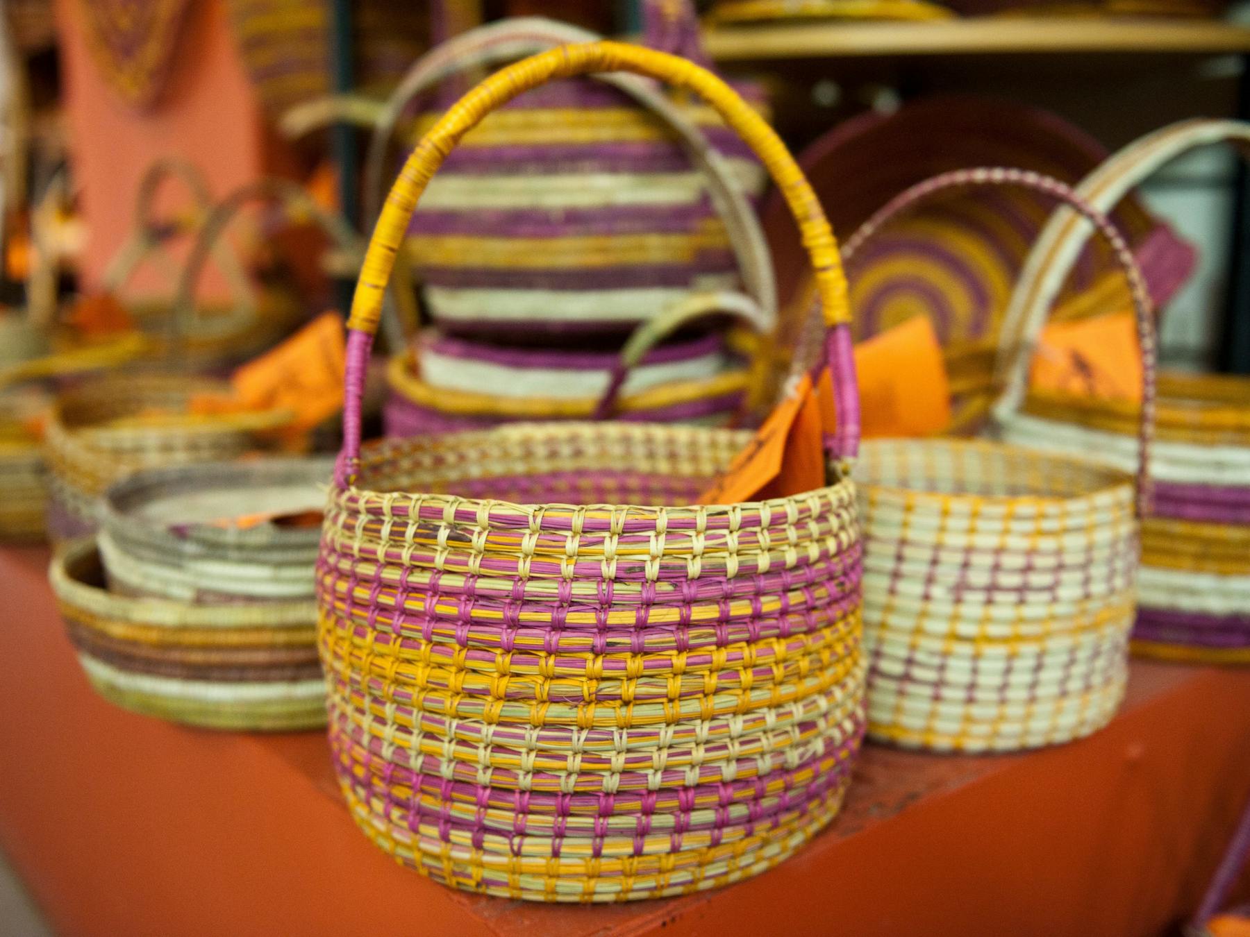 Pandanus woven basket