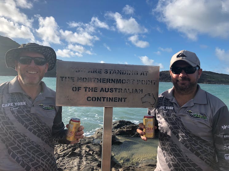 What better way to celebrate your birthday then to have a beer at the most northern point of Aust