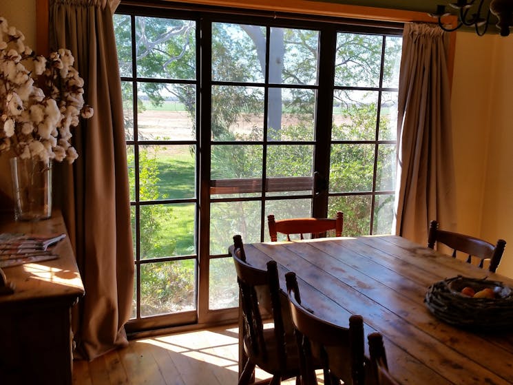 The dining room early morning