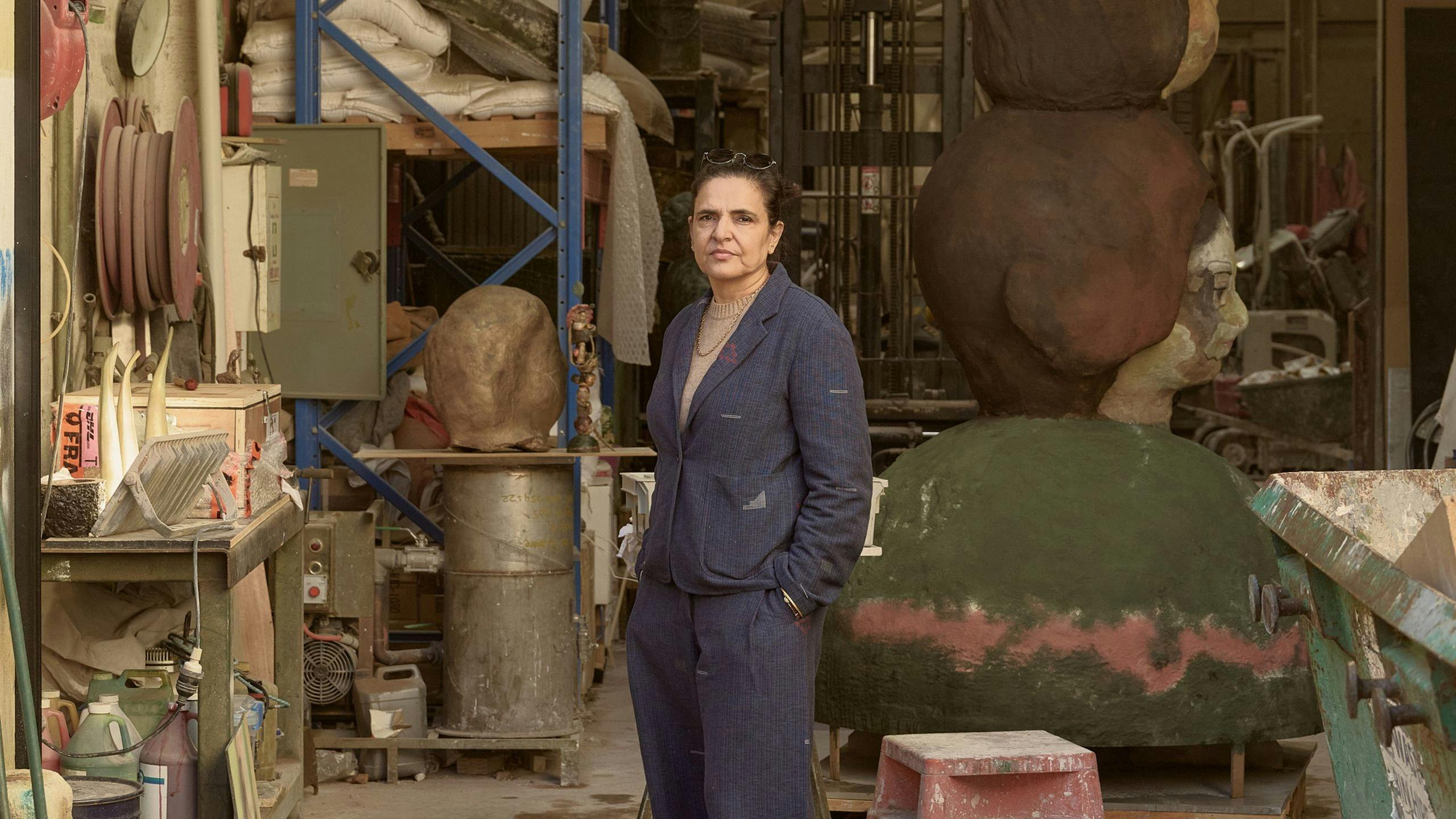 Portrait of Bharti Kher, Meridian Foundry, Melbourne, May 2026. Image: Eugene Hyland