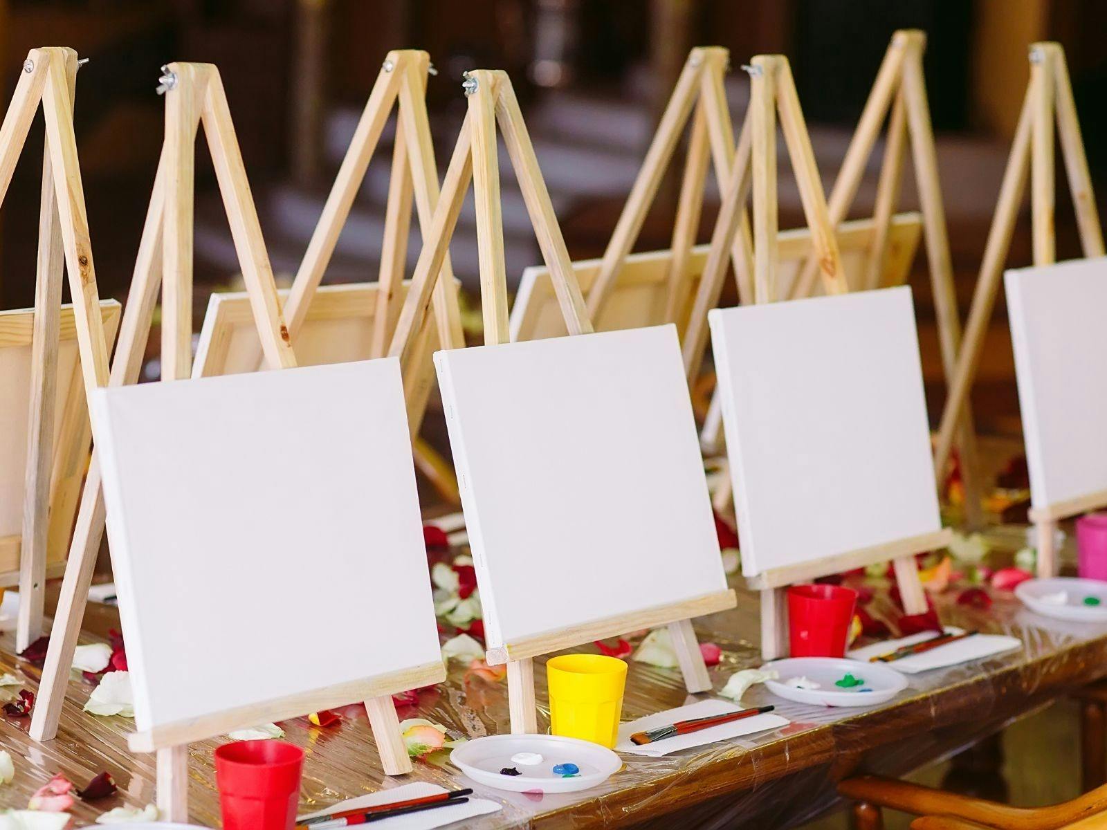 School Holiday Activities - Kids Paint & Sip