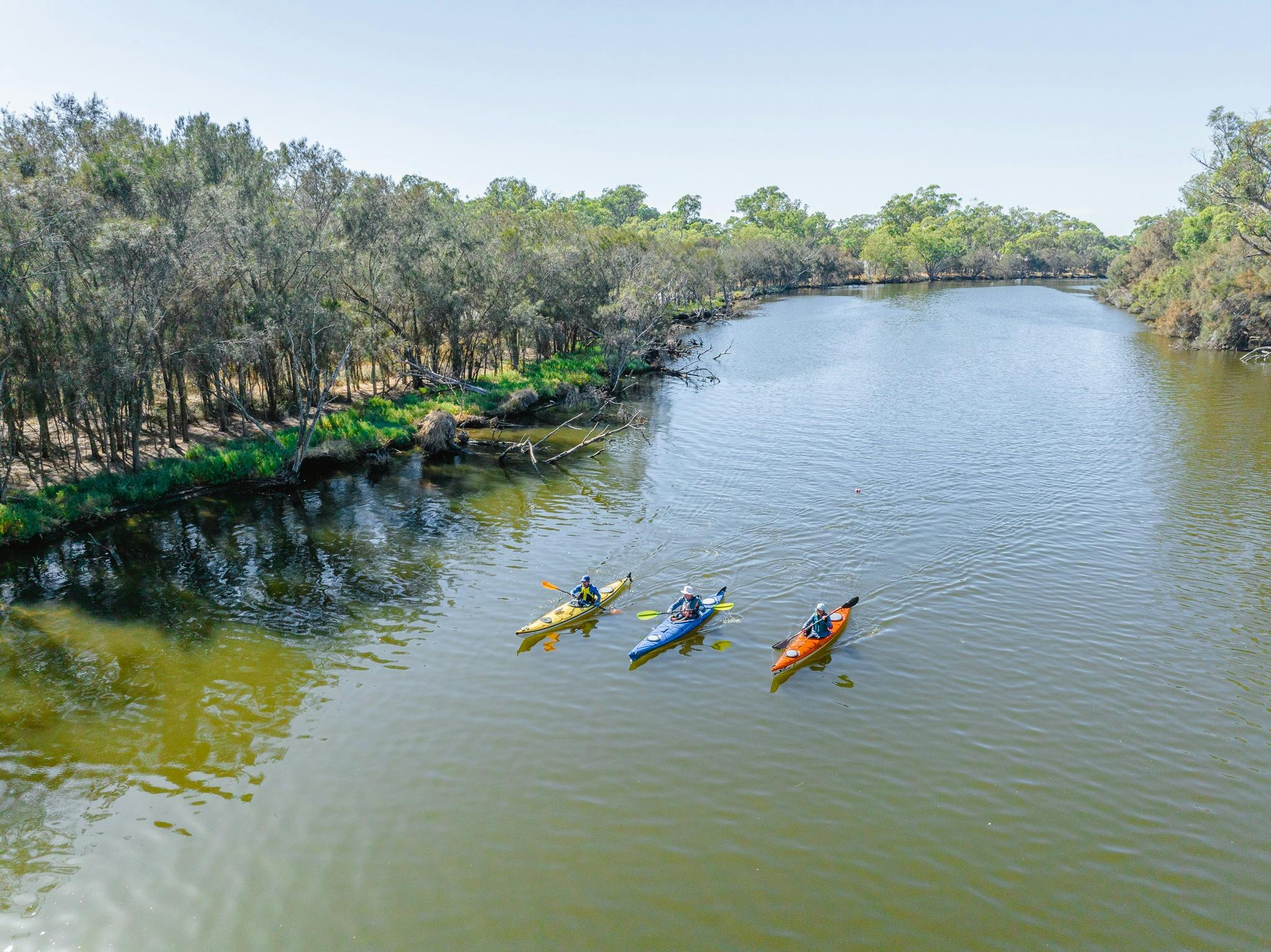 Kayaking on Serpentine River in Mandurah
